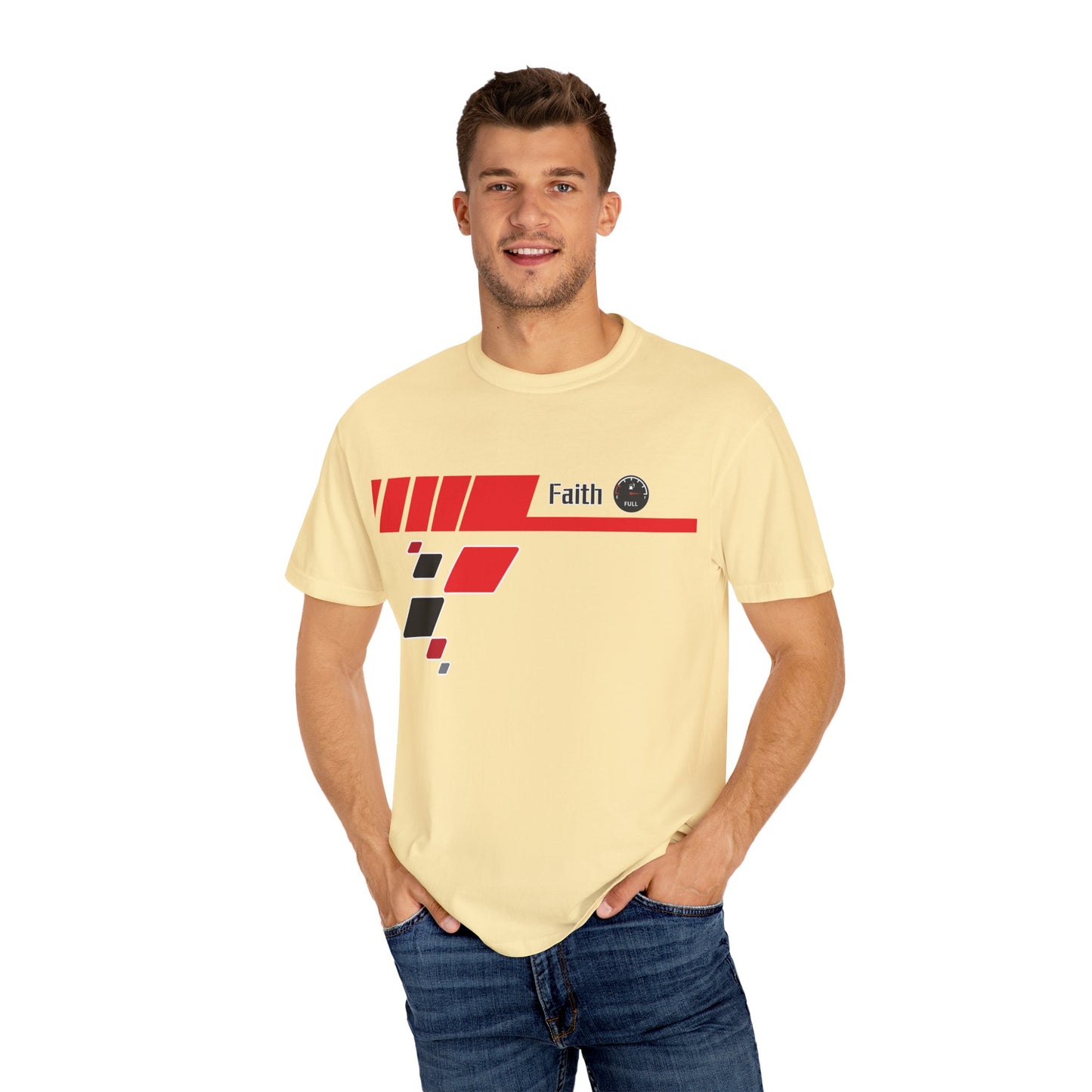 Faith Fuel Race T-Shirt | Comfort Colors 1717 - Christian Design