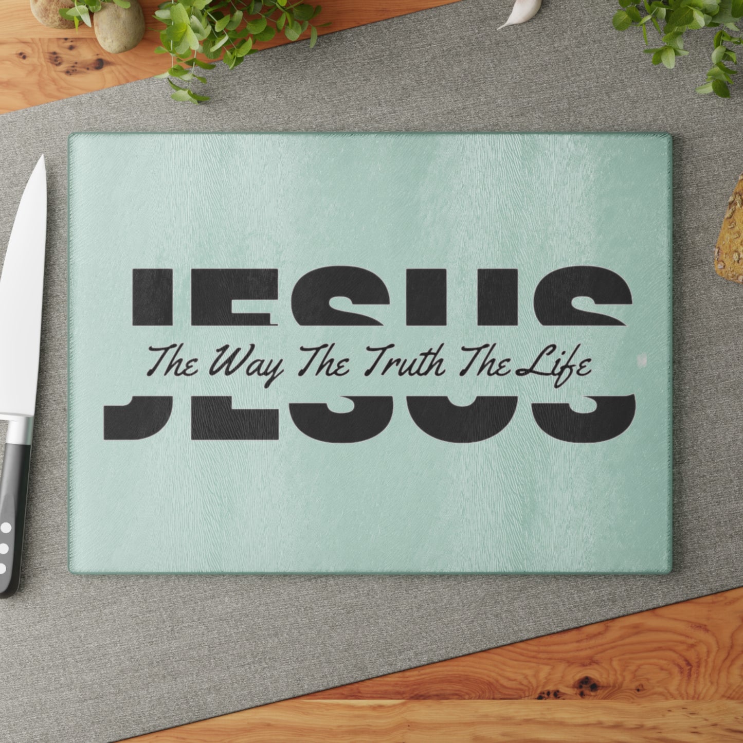 Jesus Glass Cutting Board