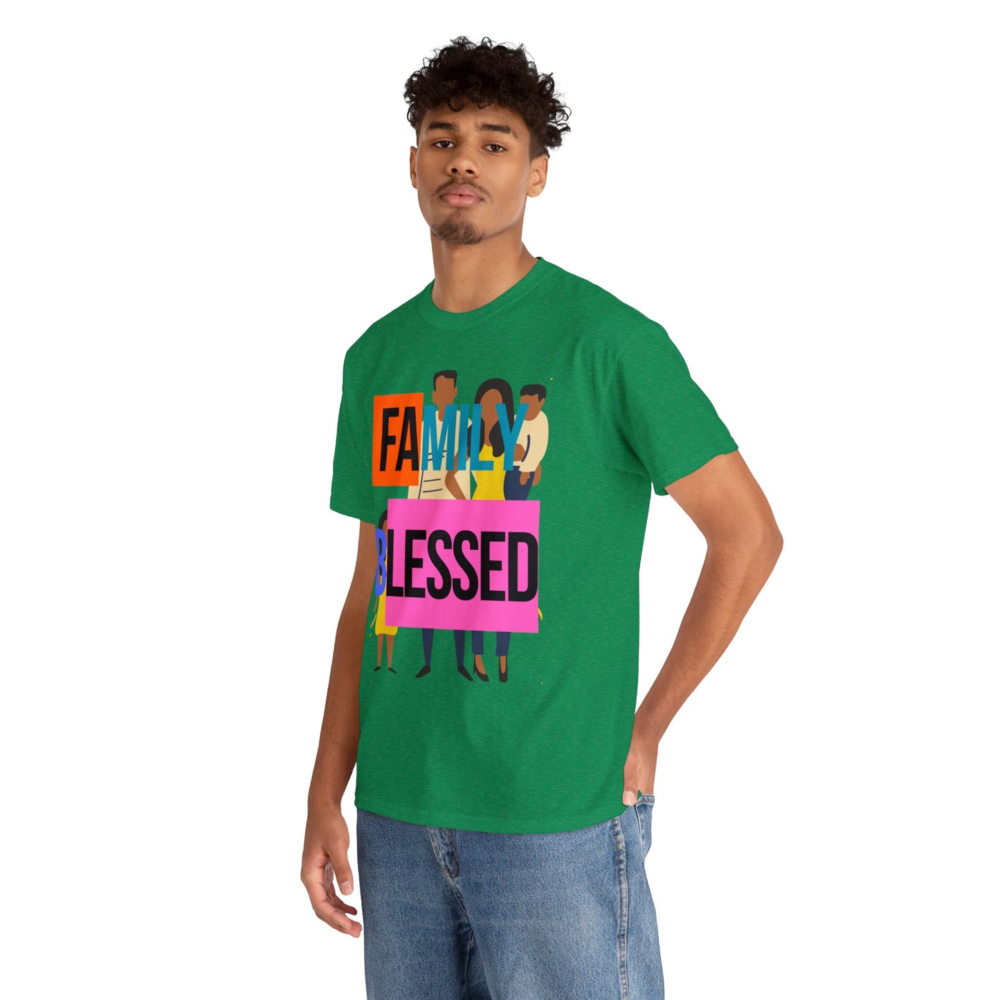 Family Blessed Unisex Heavy Cotton Tee