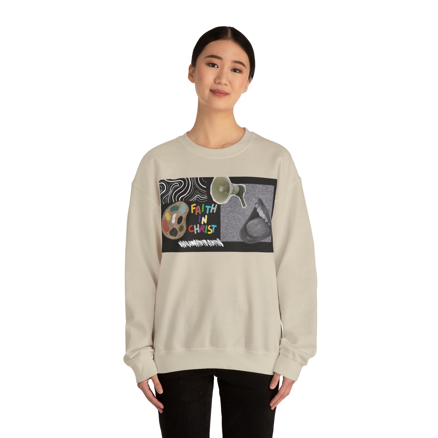 Faith In Christ Unisex Heavy Blend™ Crewneck Sweatshirt