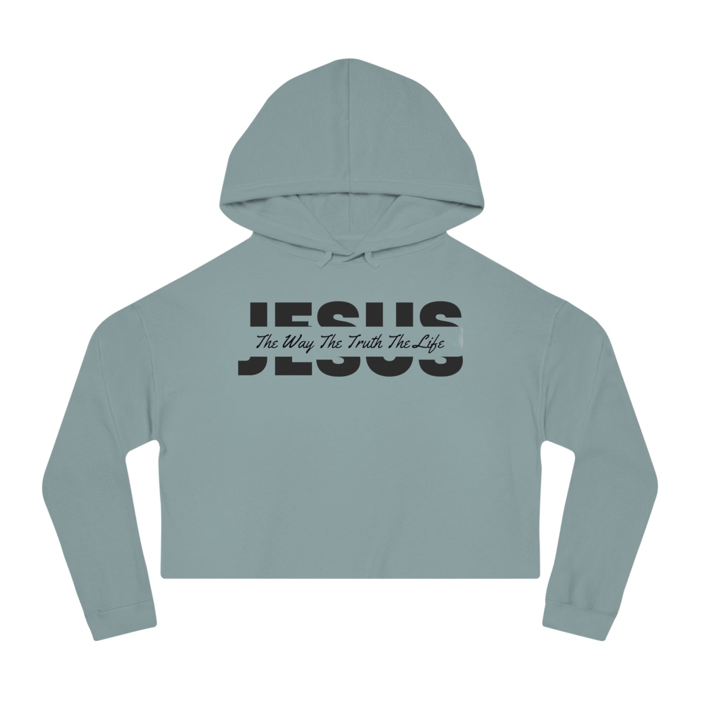 JESUS Women’s Cropped Hooded Sweatshirt