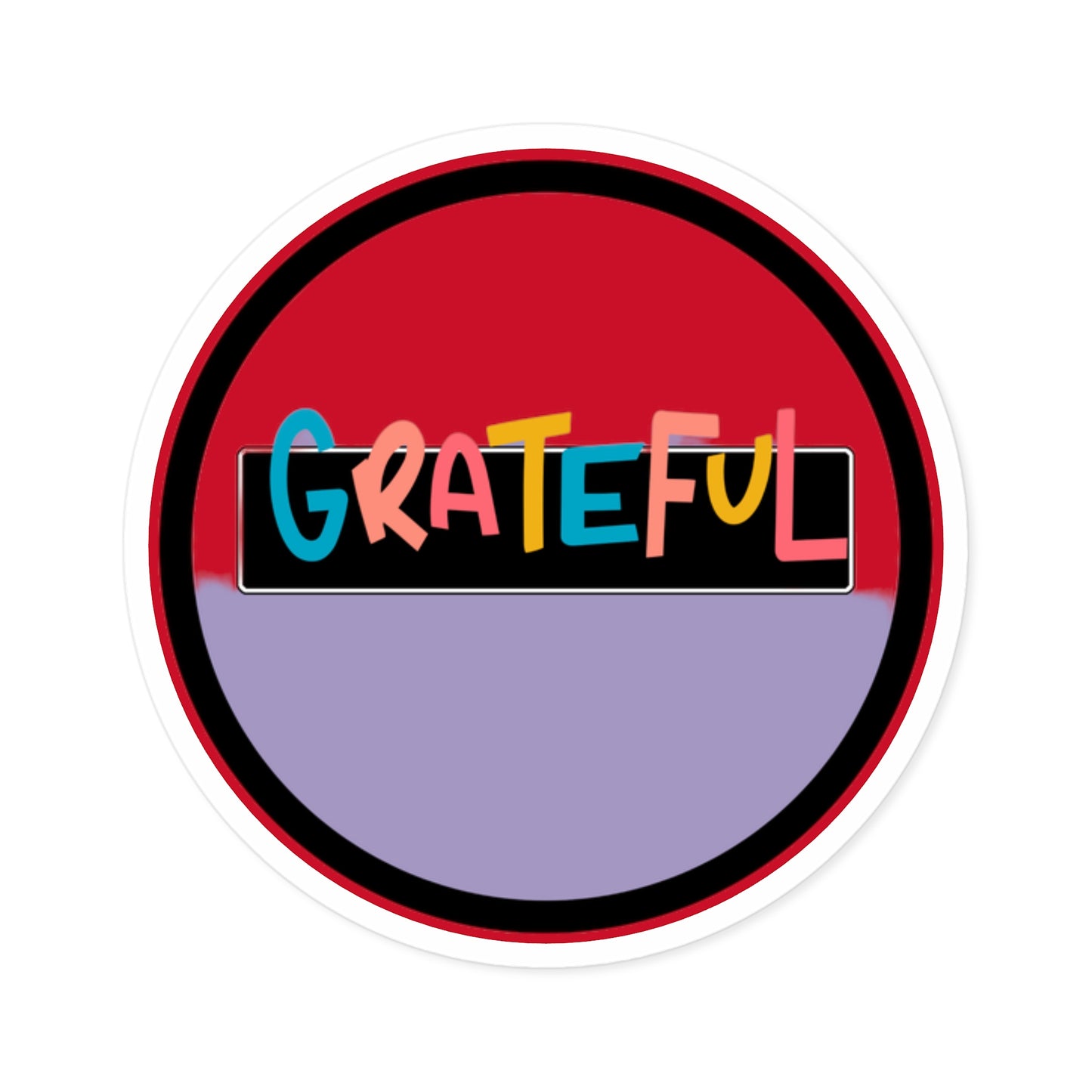 Grateful Round Stickers, Indoor\Outdoor