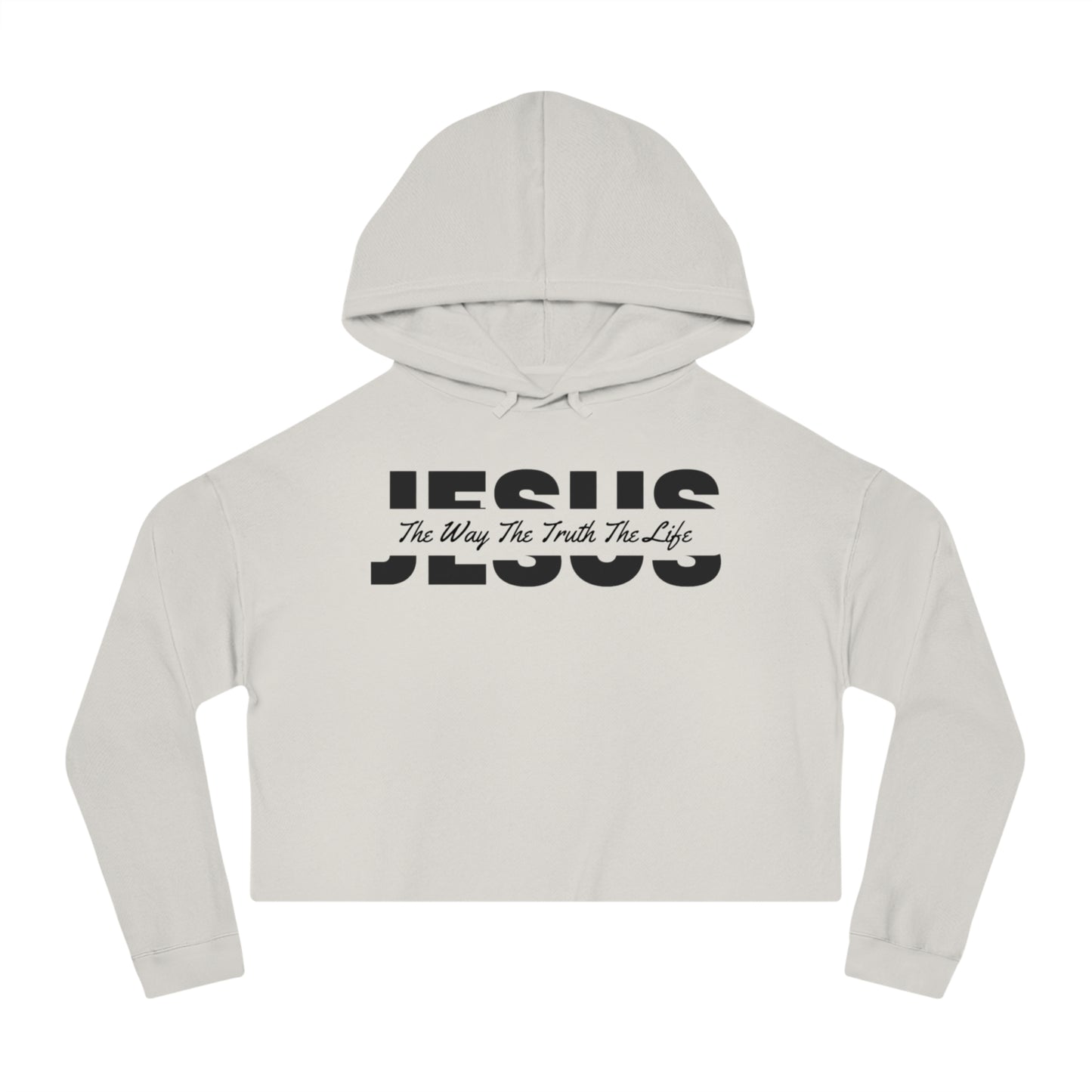 JESUS Women’s Cropped Hooded Sweatshirt