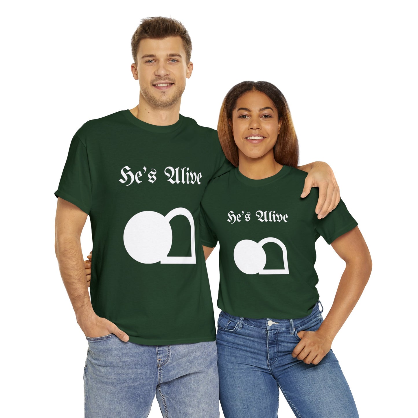 He's Alive Unisex Heavy Cotton Tee