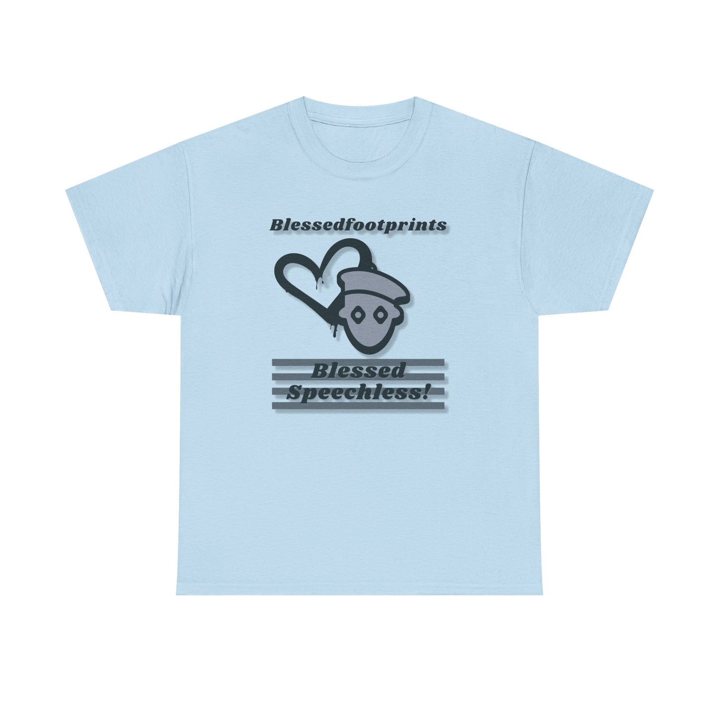 Blessedfootprints Collection Speechless Unisex Heavy Cotton Tee