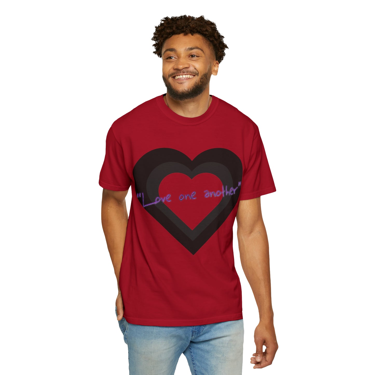 Love One Another Unisex Garment-Dyed T-shirt