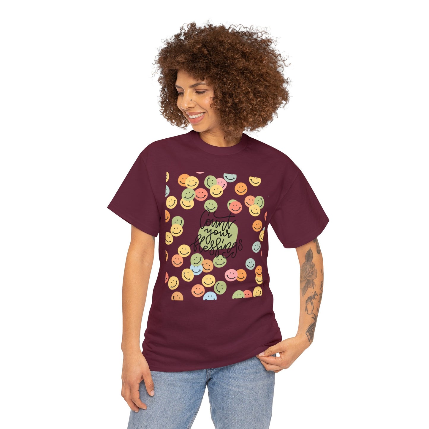 Count Your Blessings Unisex Heavy Cotton Tee