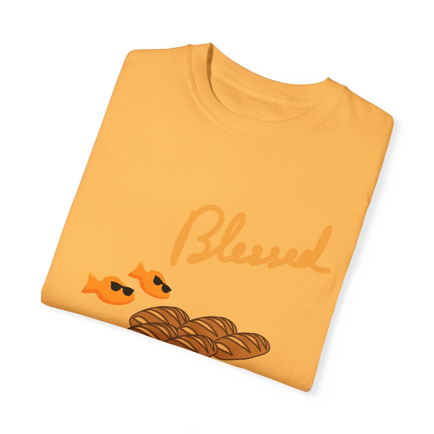 Blessed 2 fish & 5 Loaves T-Shirt – Christian Design | Comfort Colors 1717