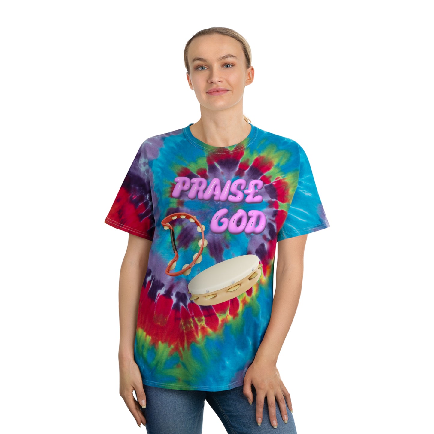 Praise God Tie-Dye Tee, Spiral