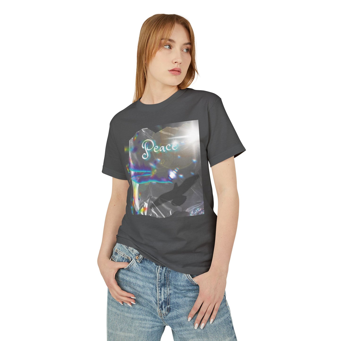 Graphic Tee with Peace Enhanced Design