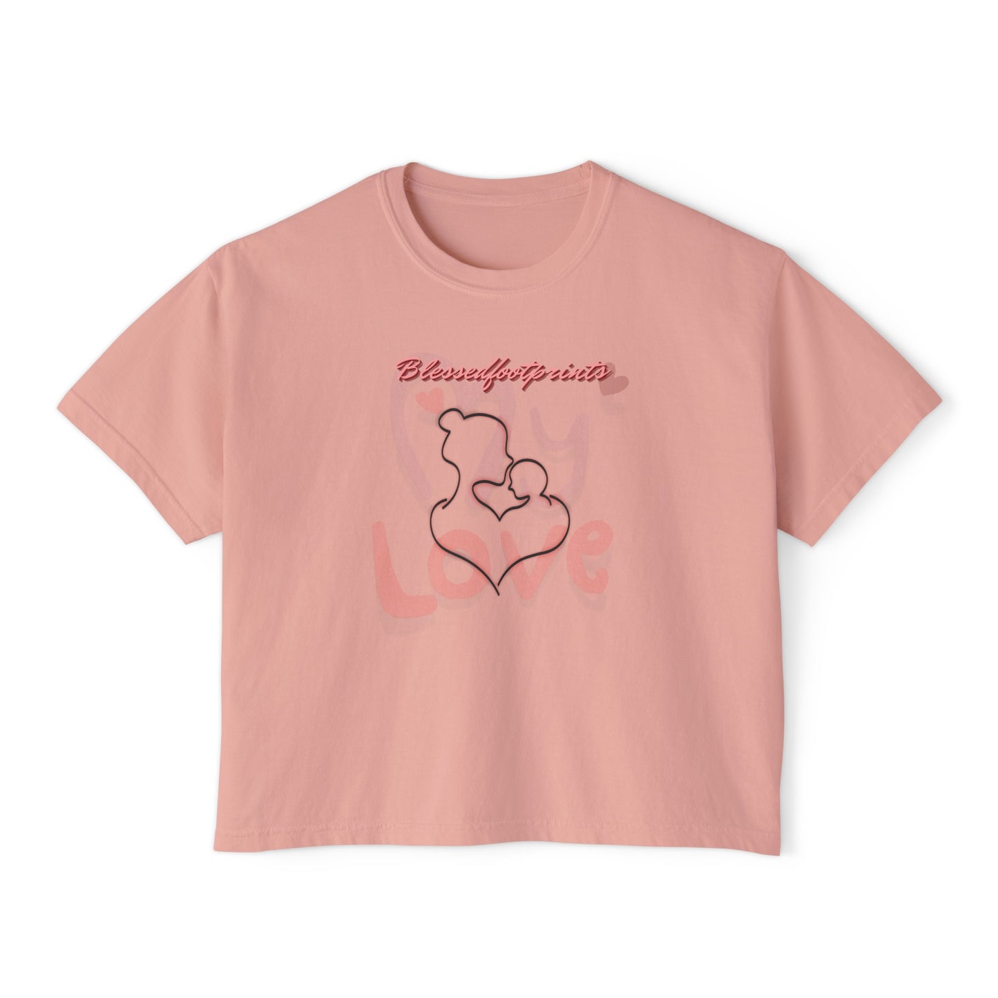My Love Boxy Tee - BlessedFootprints Collection