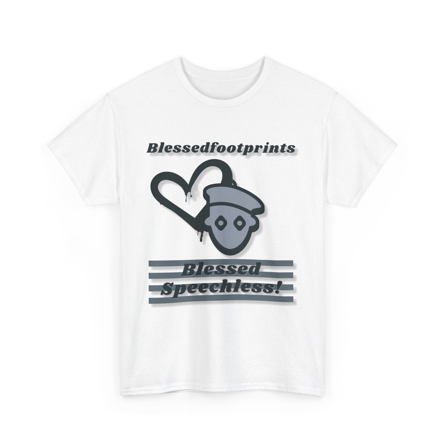 Blessedfootprints Collection Speechless Unisex Heavy Cotton Tee