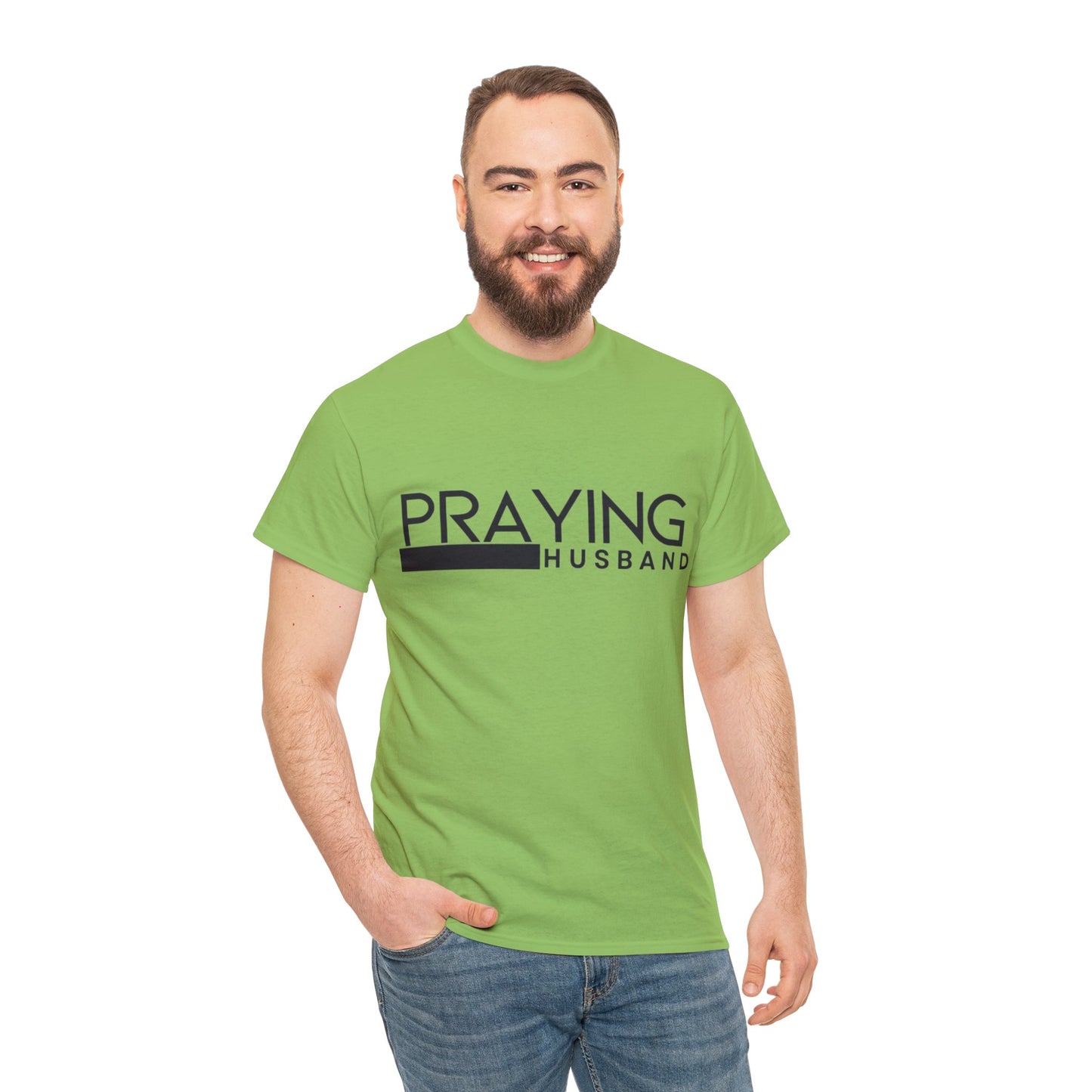 Praying Husband Unisex Heavy Cotton Tee