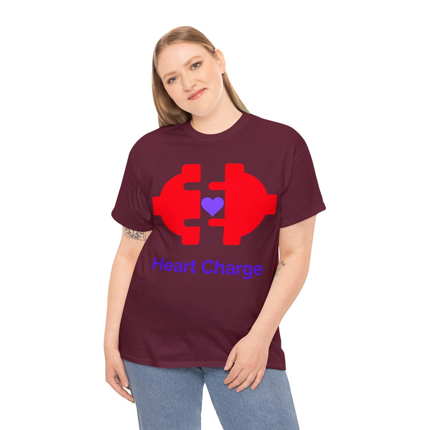 Heart Charge Unisex Heavy Cotton Tee