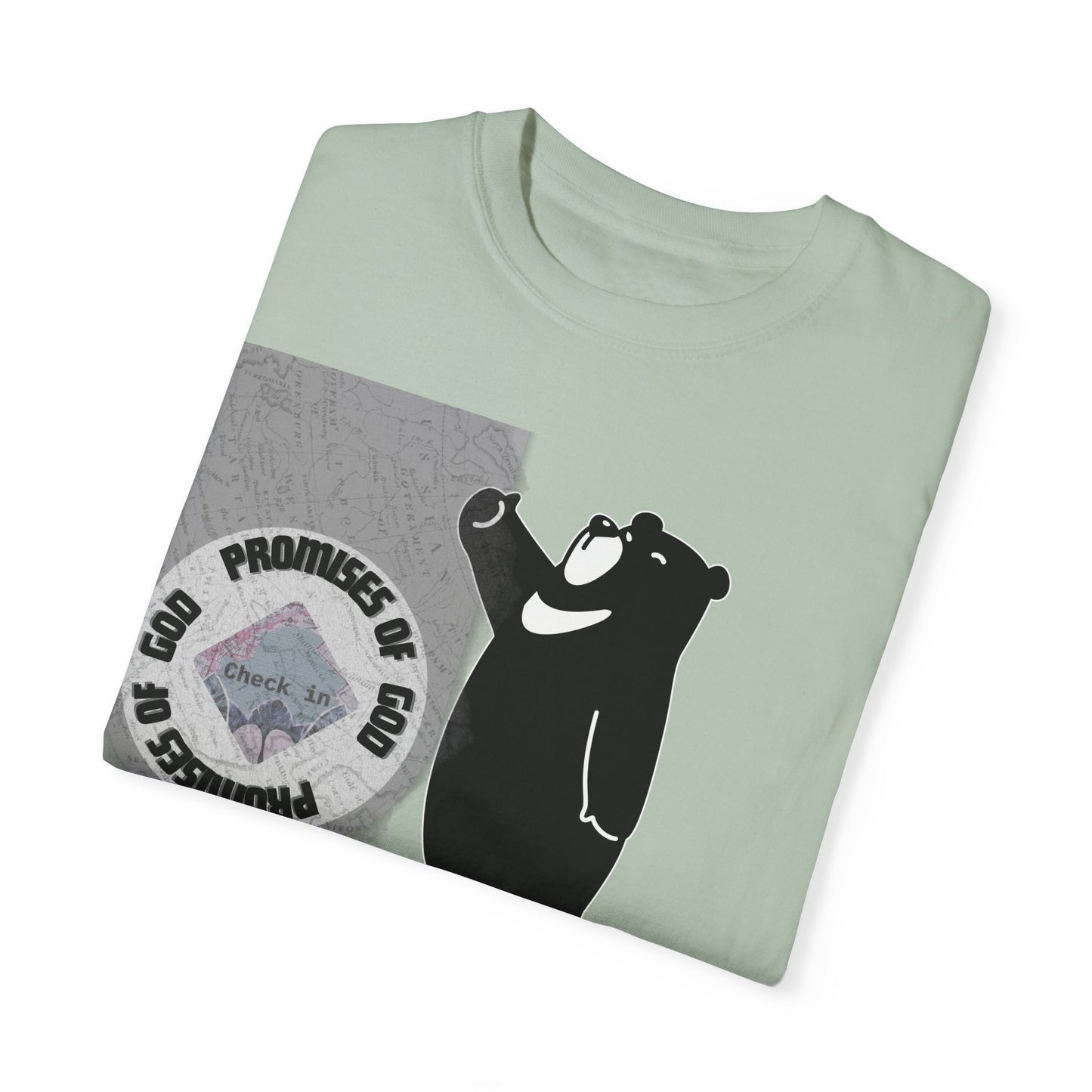 Seal of Promises of God Bear T-Shirt | Comfort Colors 1717 - Christian Graphic Tee