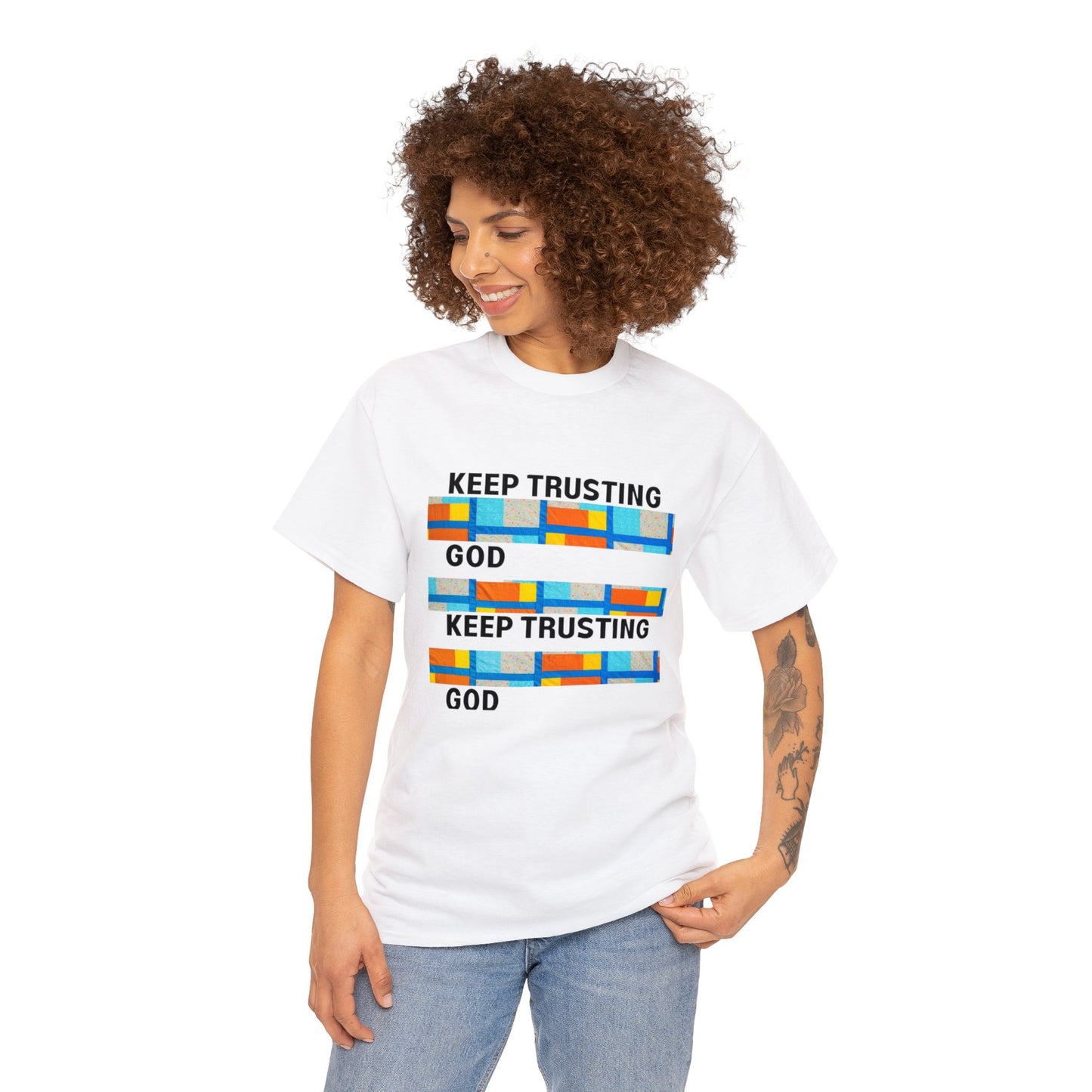 Keep Trusting God V1 Unisex Heavy Cotton Tee