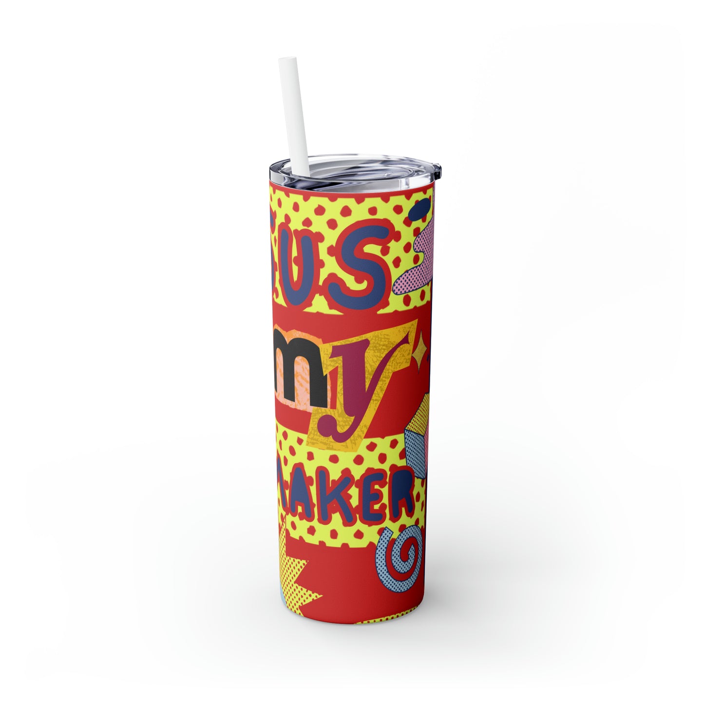 Jesus is my waymaker Skinny Tumbler with Straw, 20oz