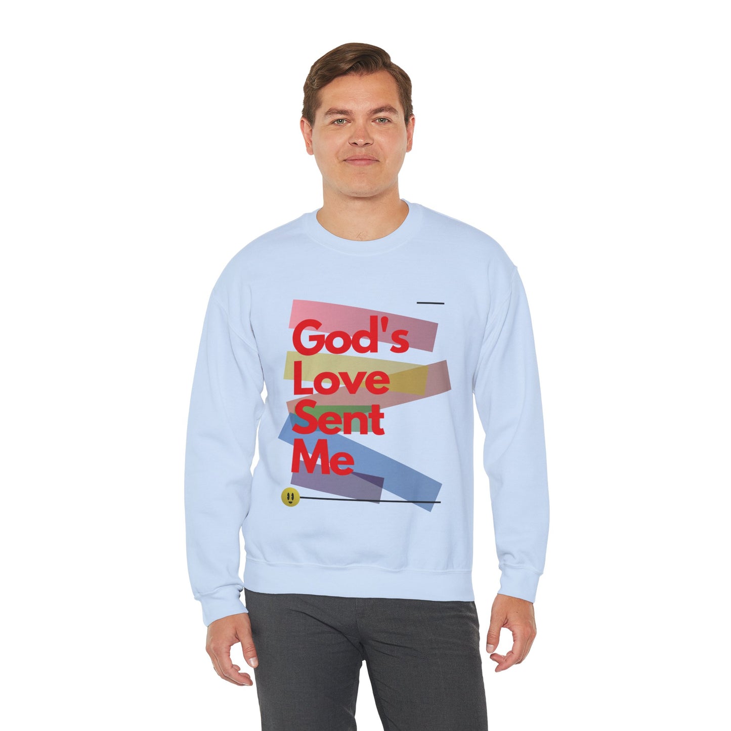 God's Love Sent Me Unisex Heavy Blend™ Crewneck Sweatshirt