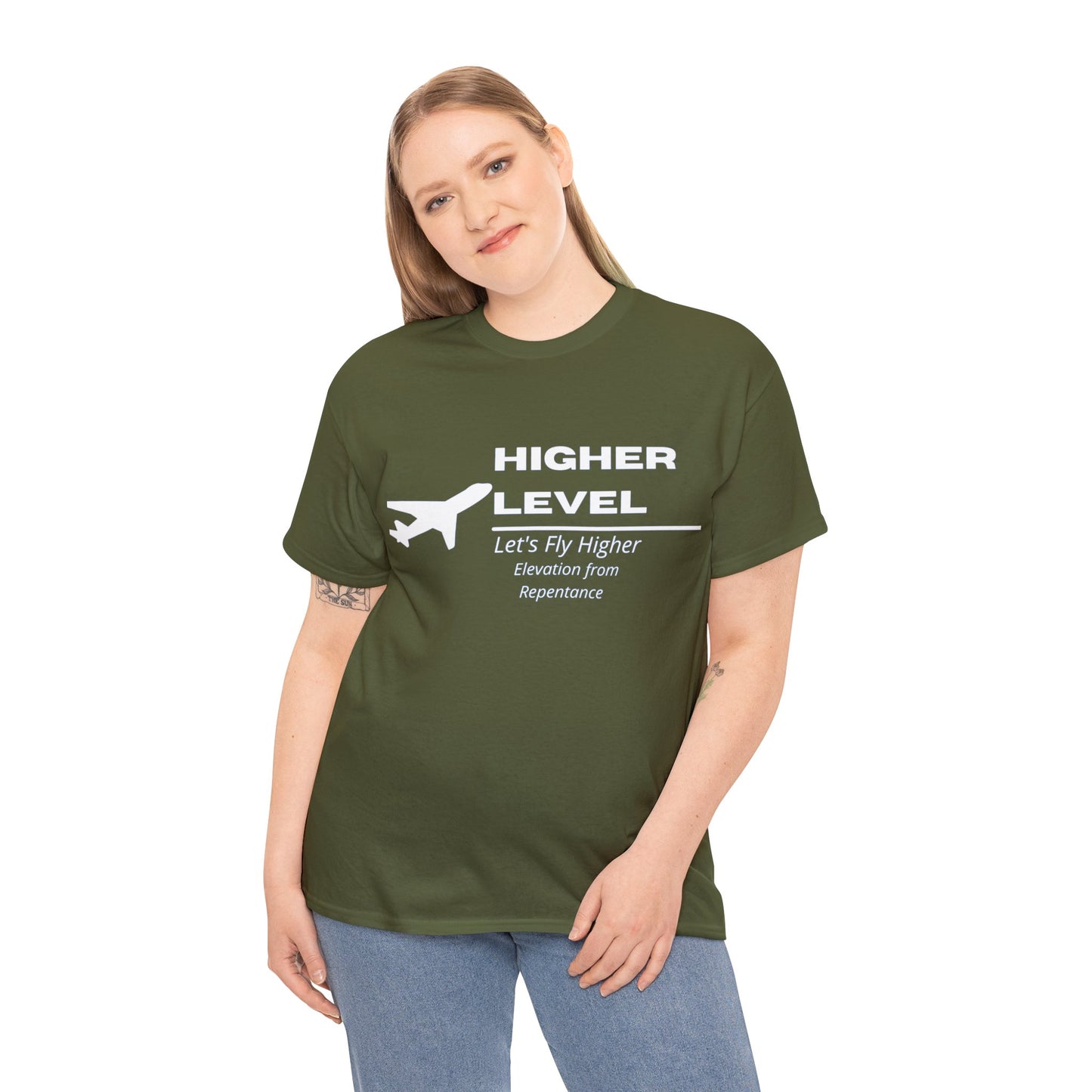 Higher Level Unisex Heavy Cotton Tee