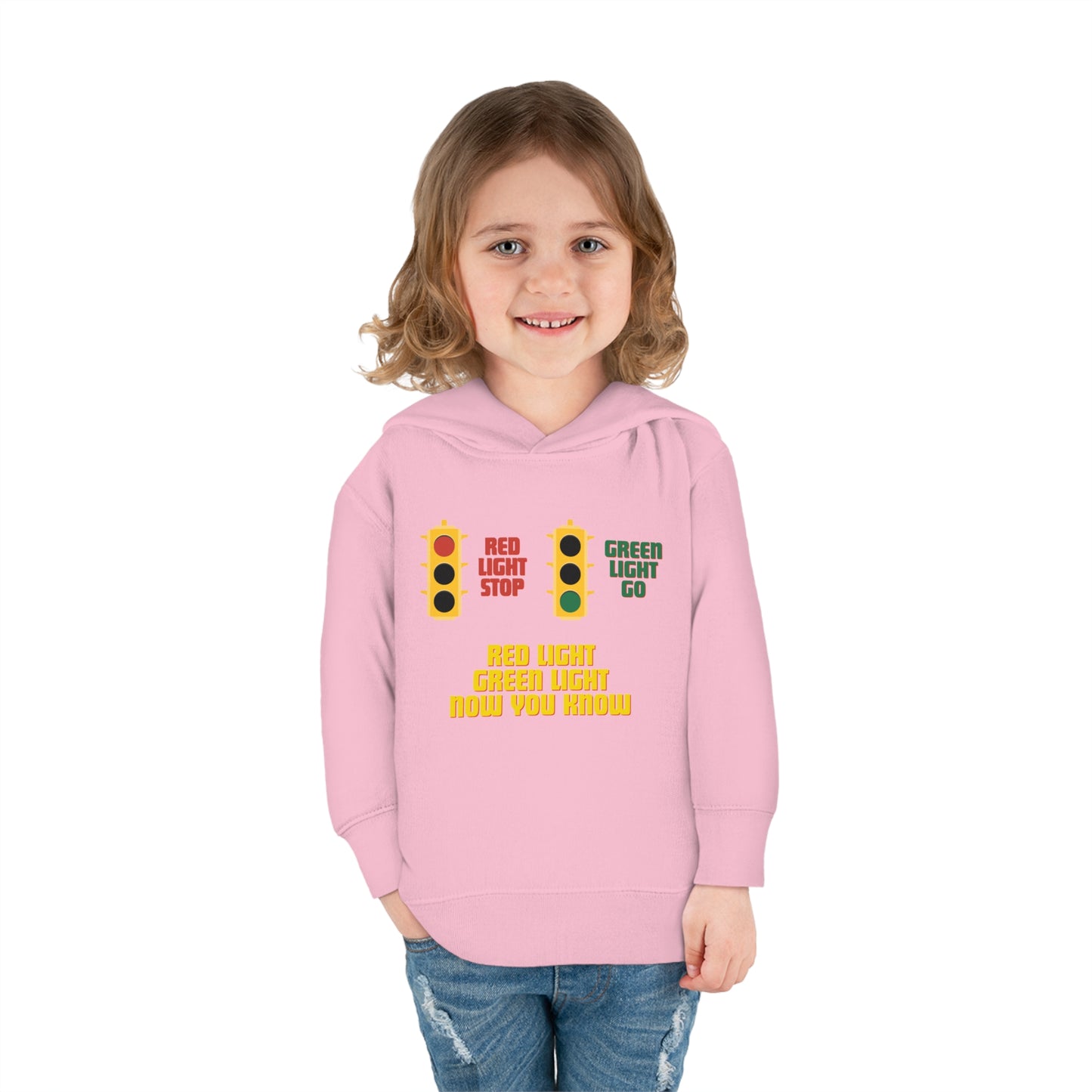 Red Light Green Light Toddler Pullover Fleece Hoodie