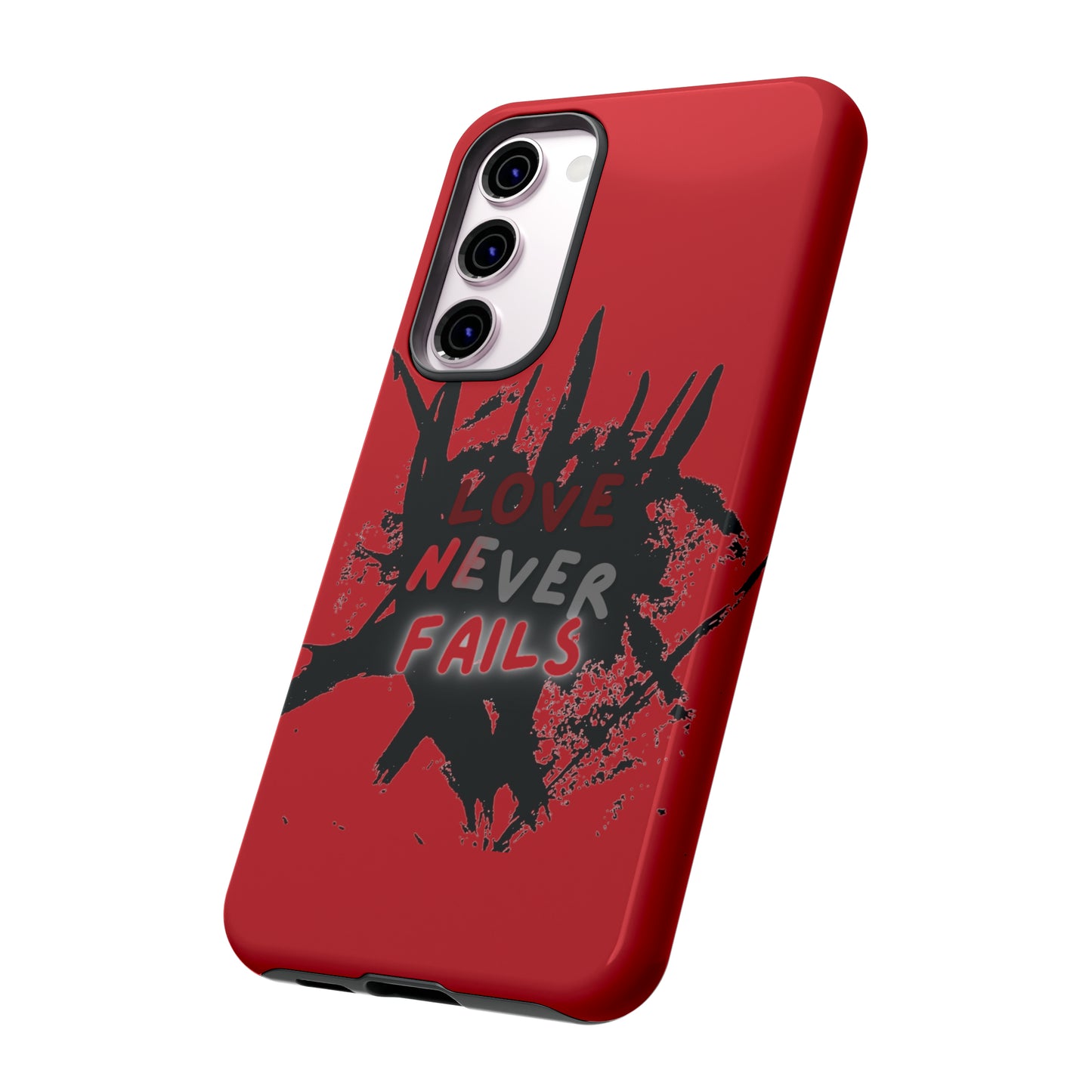 Love Never Fails Red Tough Cases