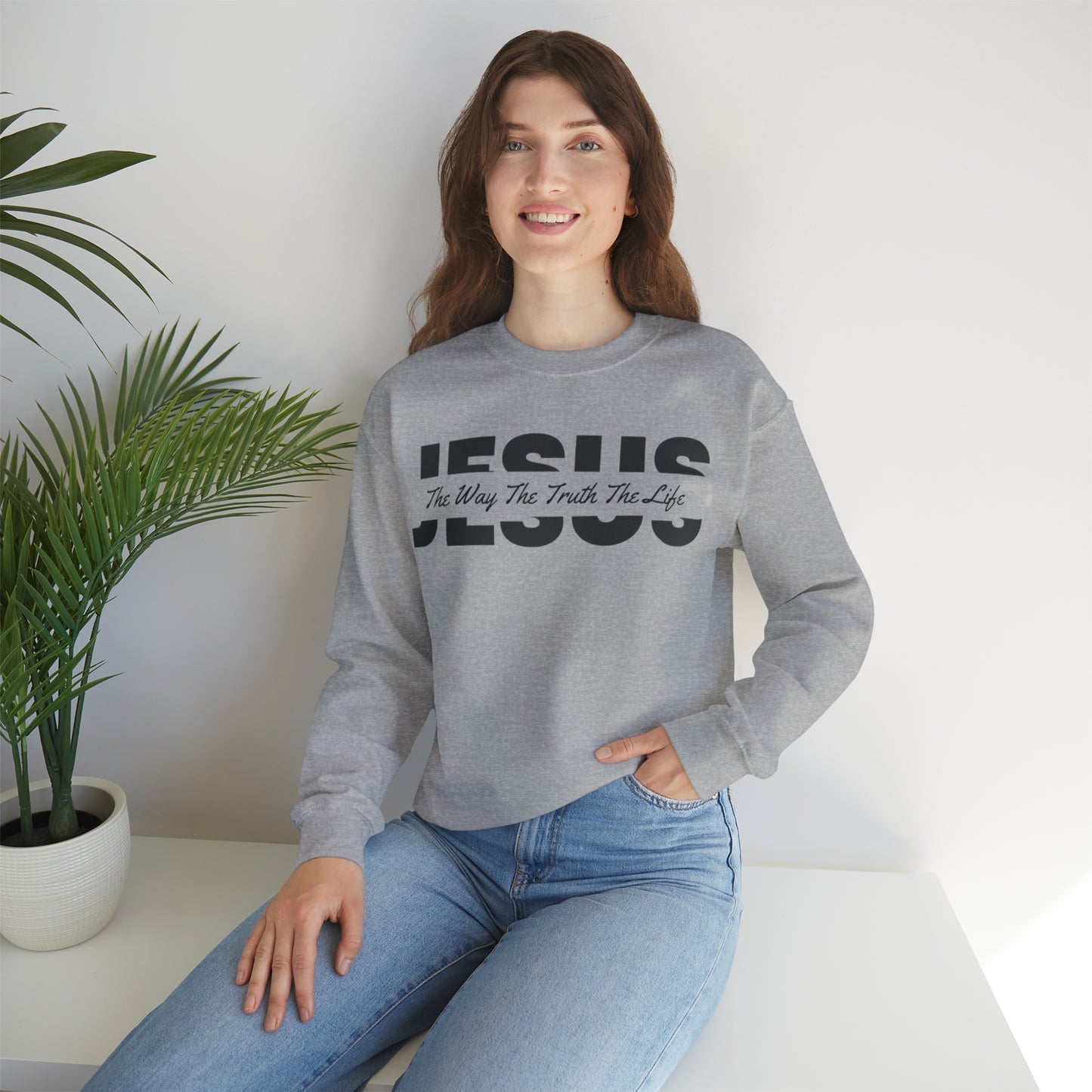 JESUS Unisex Heavy Blend™ Crewneck Sweatshirt