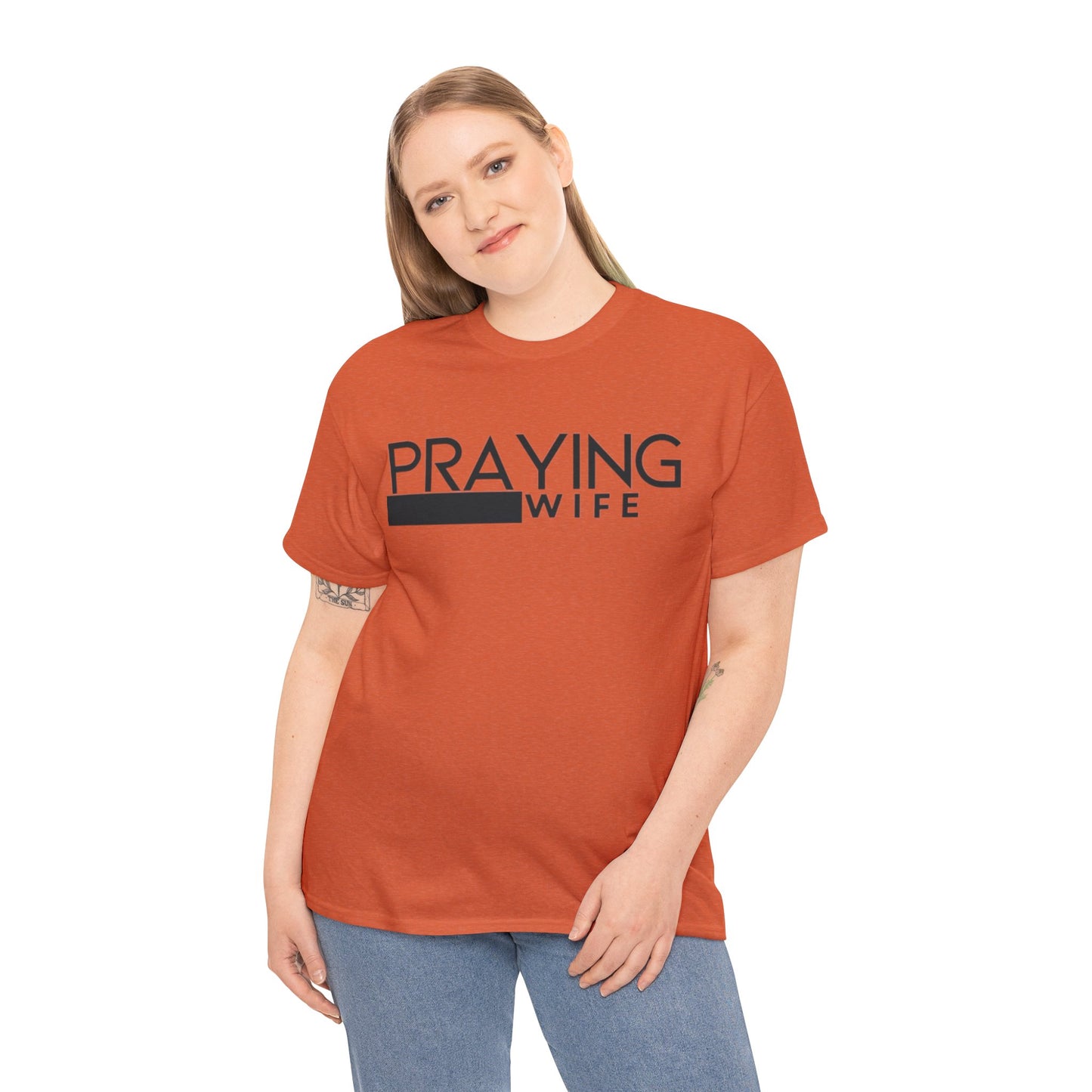 Praying Wife Unisex Heavy Cotton Tee