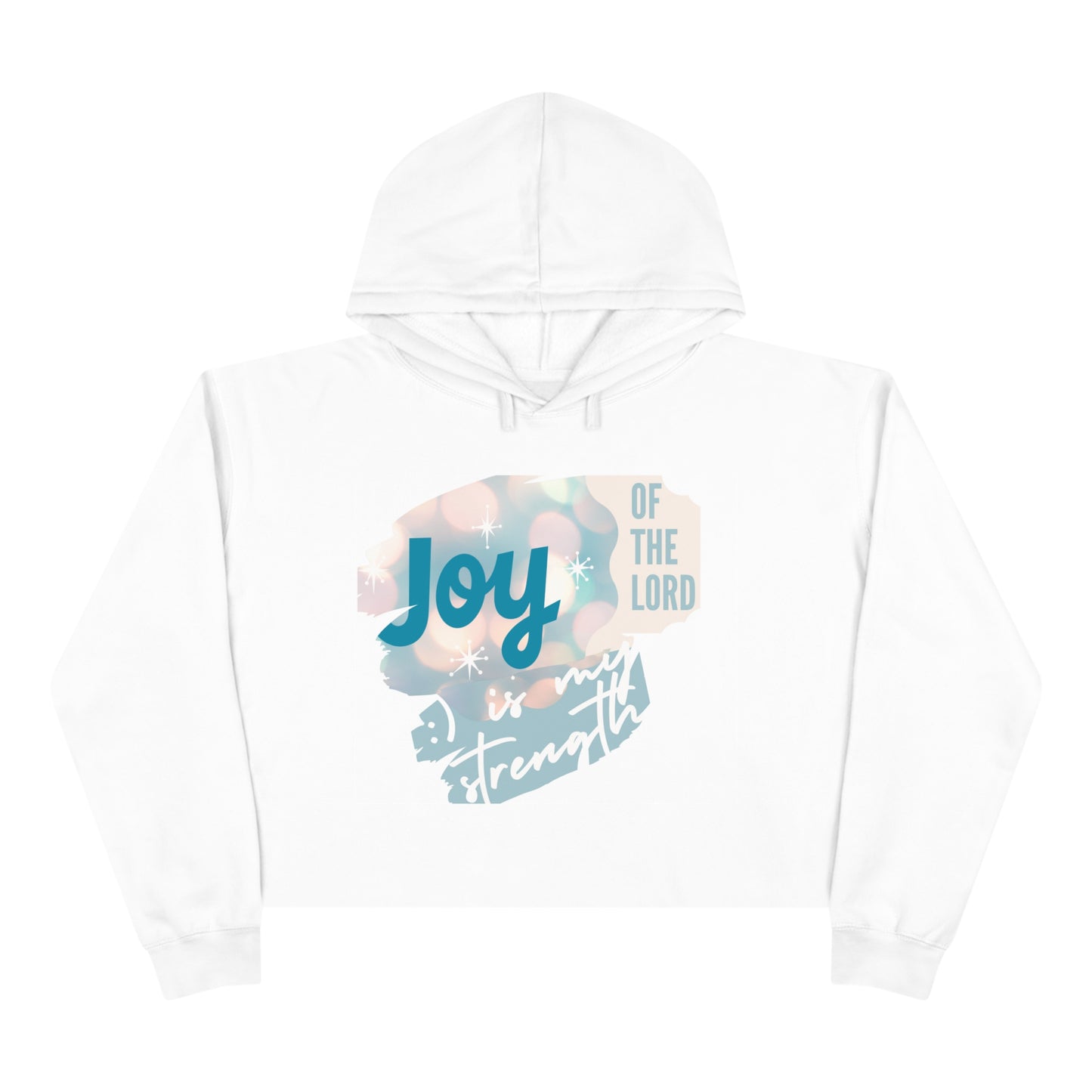 Joy Crop Top Hoodie: Elevate Your Style with Comfort and Cheer - Women's Fashion Essential for Happiness and Faith