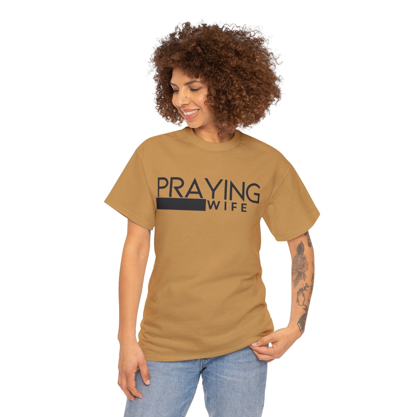 Praying Wife Unisex Heavy Cotton Tee