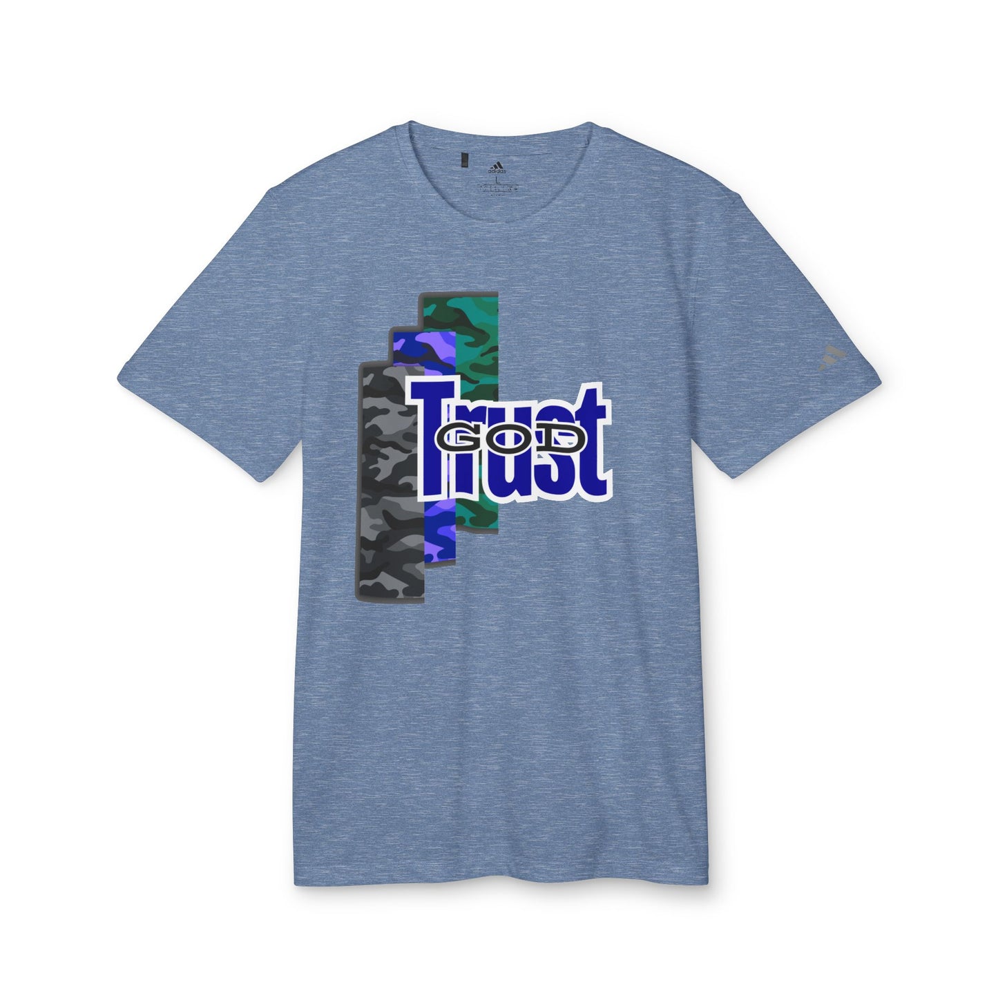 Product Listing: Trust God Camo Faith Tee