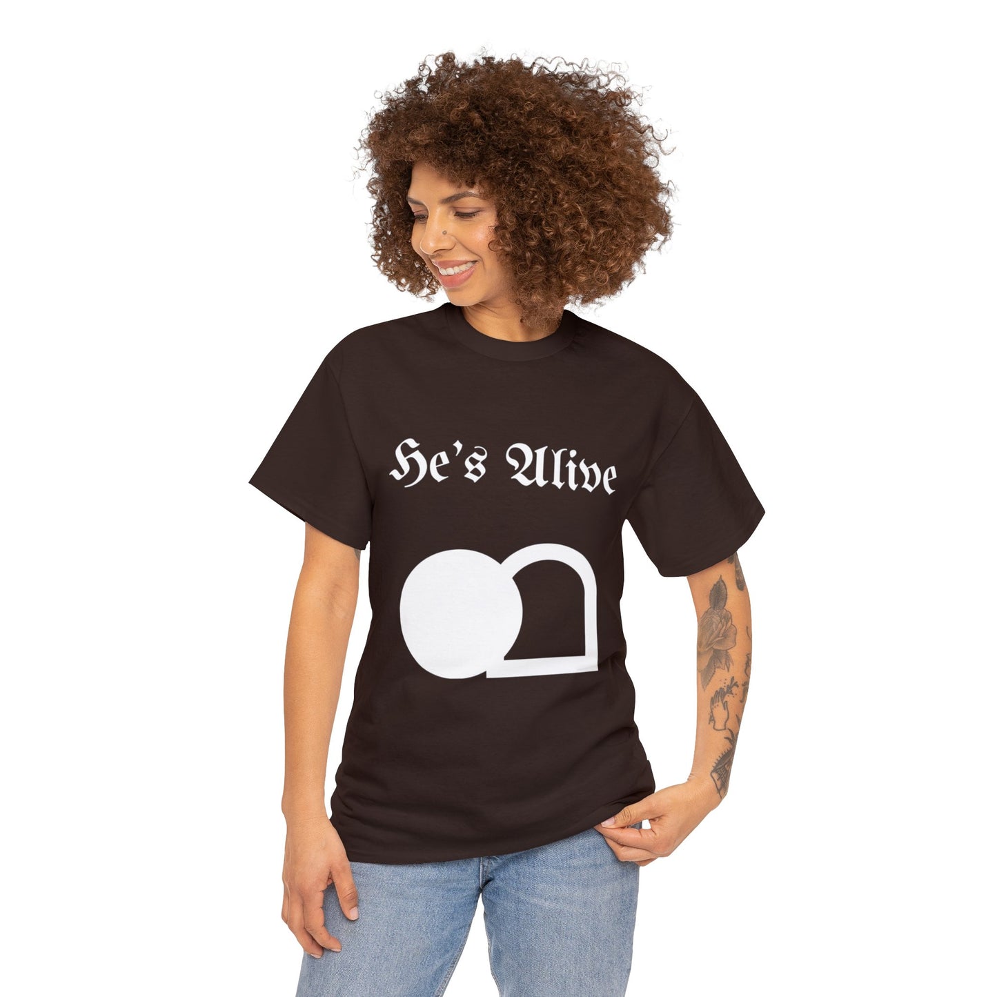 He's Alive Unisex Heavy Cotton Tee