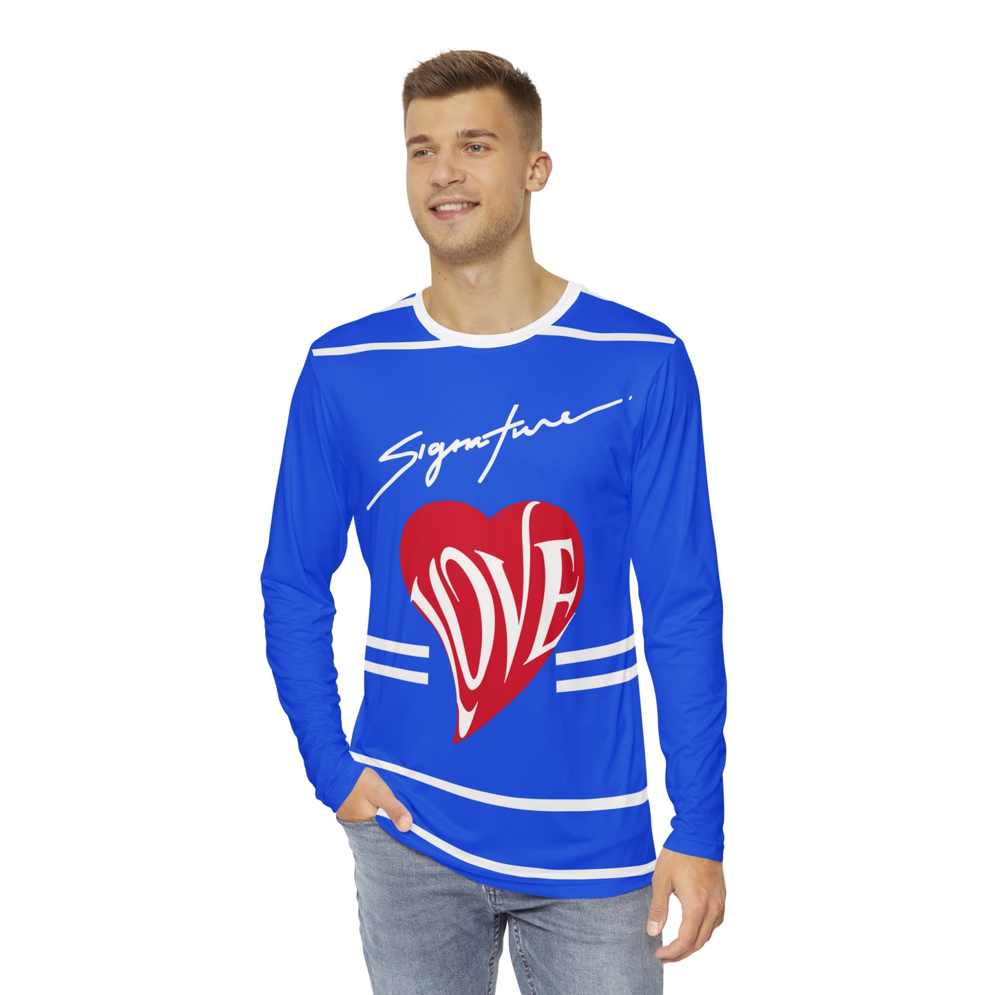 Signature Love Men's Long Sleeve Shirt