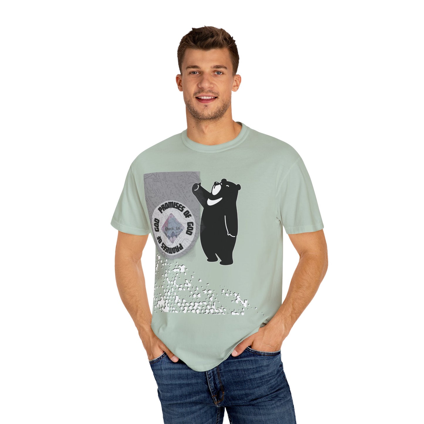 Seal of Promises of God Bear T-Shirt | Comfort Colors 1717 - Christian Graphic Tee