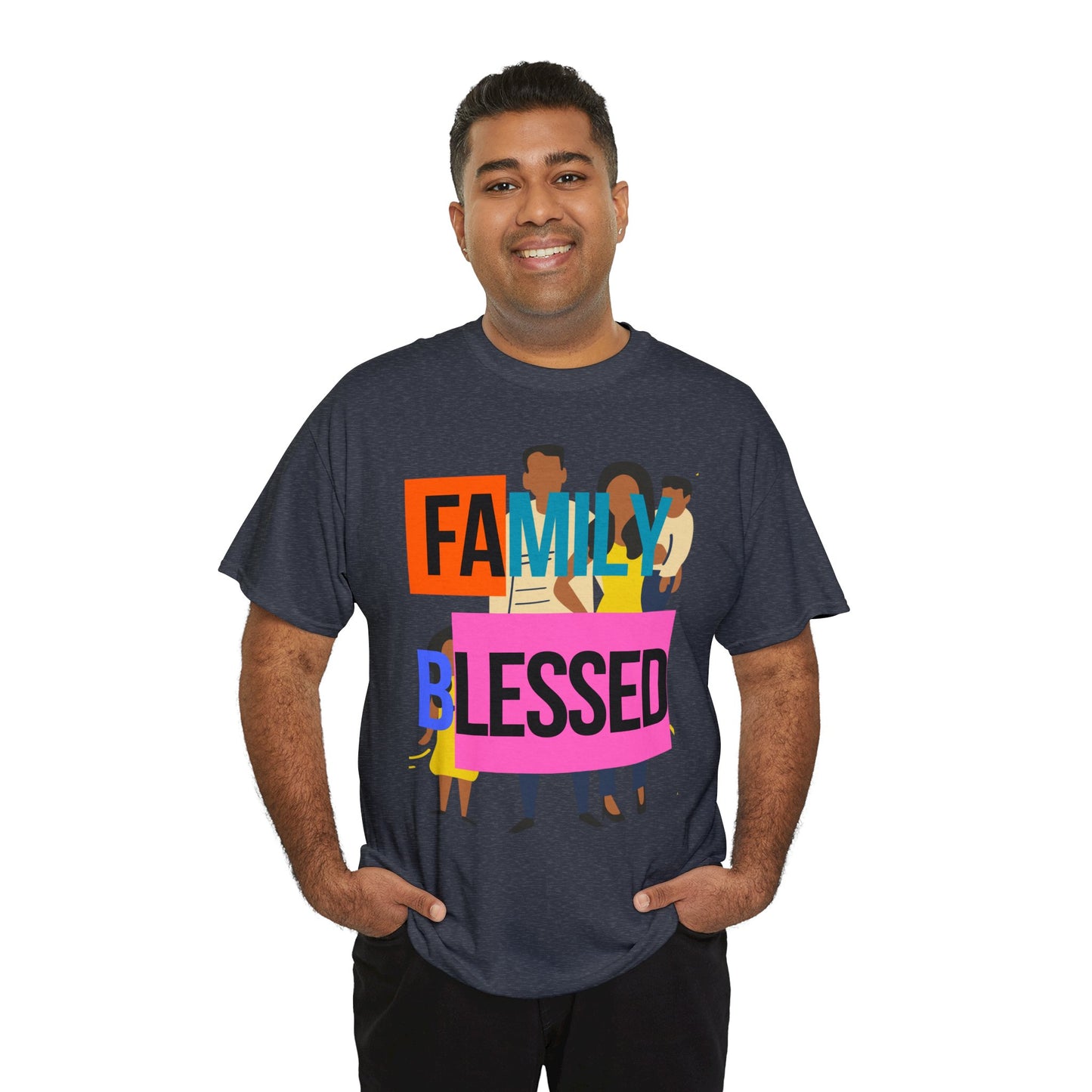 Family Blessed Unisex Heavy Cotton Tee