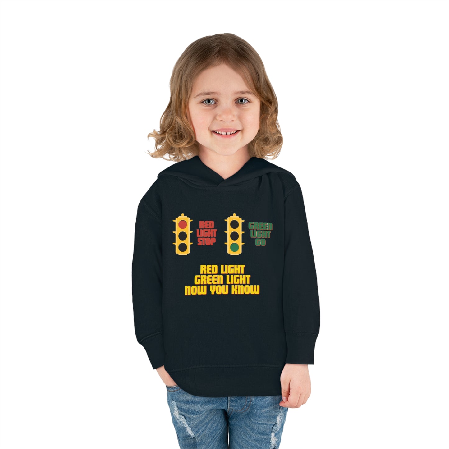 Red Light Green Light Toddler Pullover Fleece Hoodie