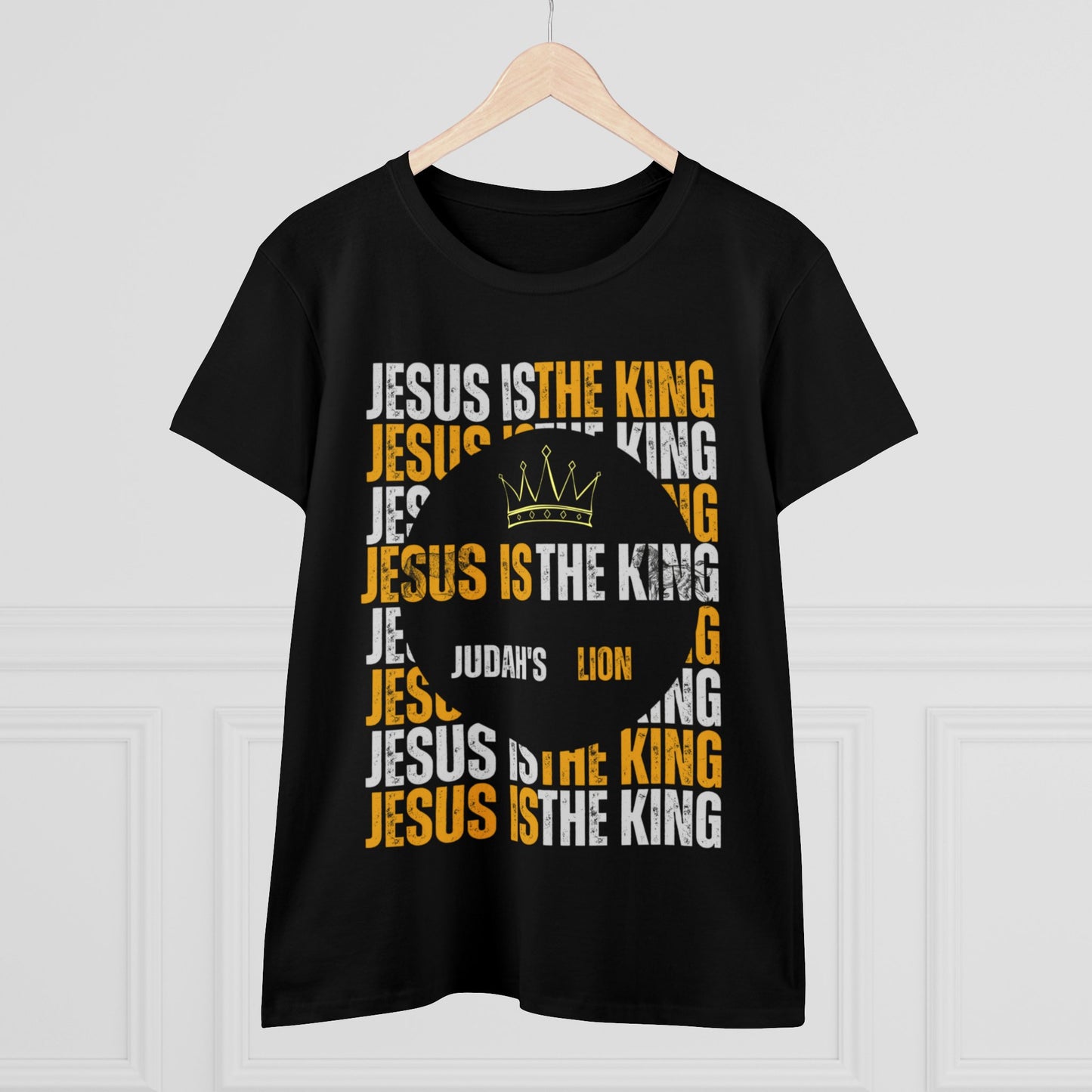 Jesus is The King Women's Midweight Cotton Tee