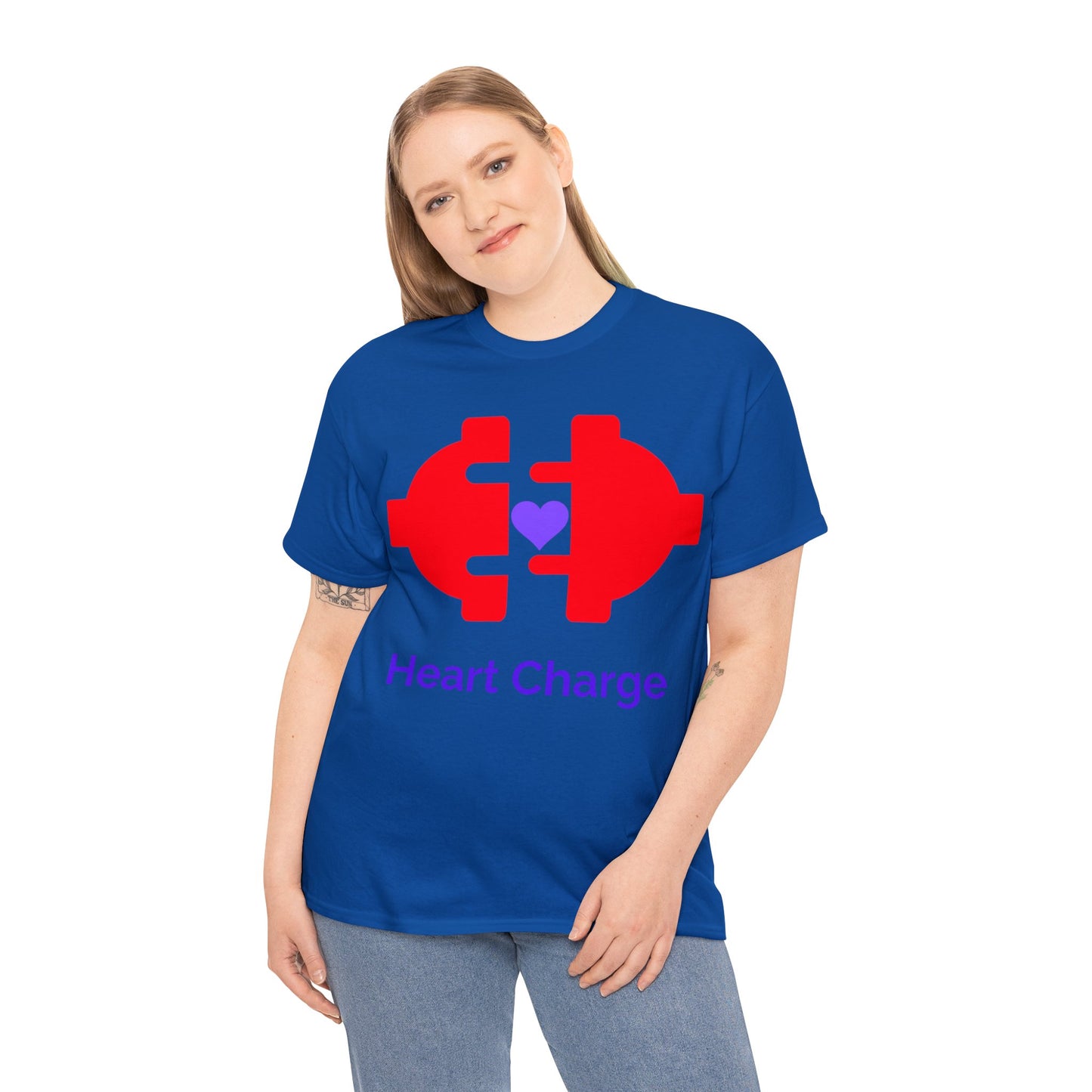 Heart Charge Unisex Heavy Cotton Tee