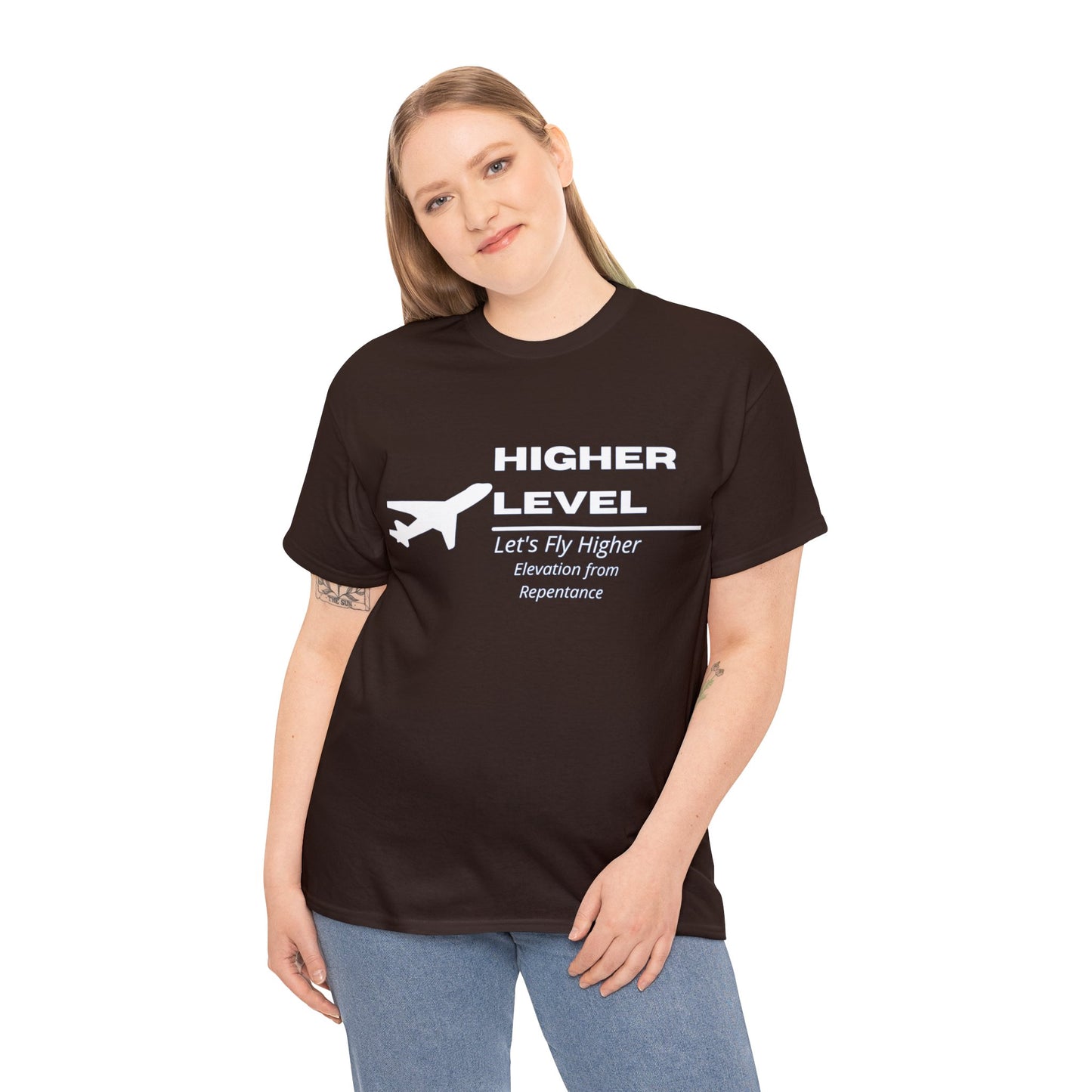 Higher Level Unisex Heavy Cotton Tee