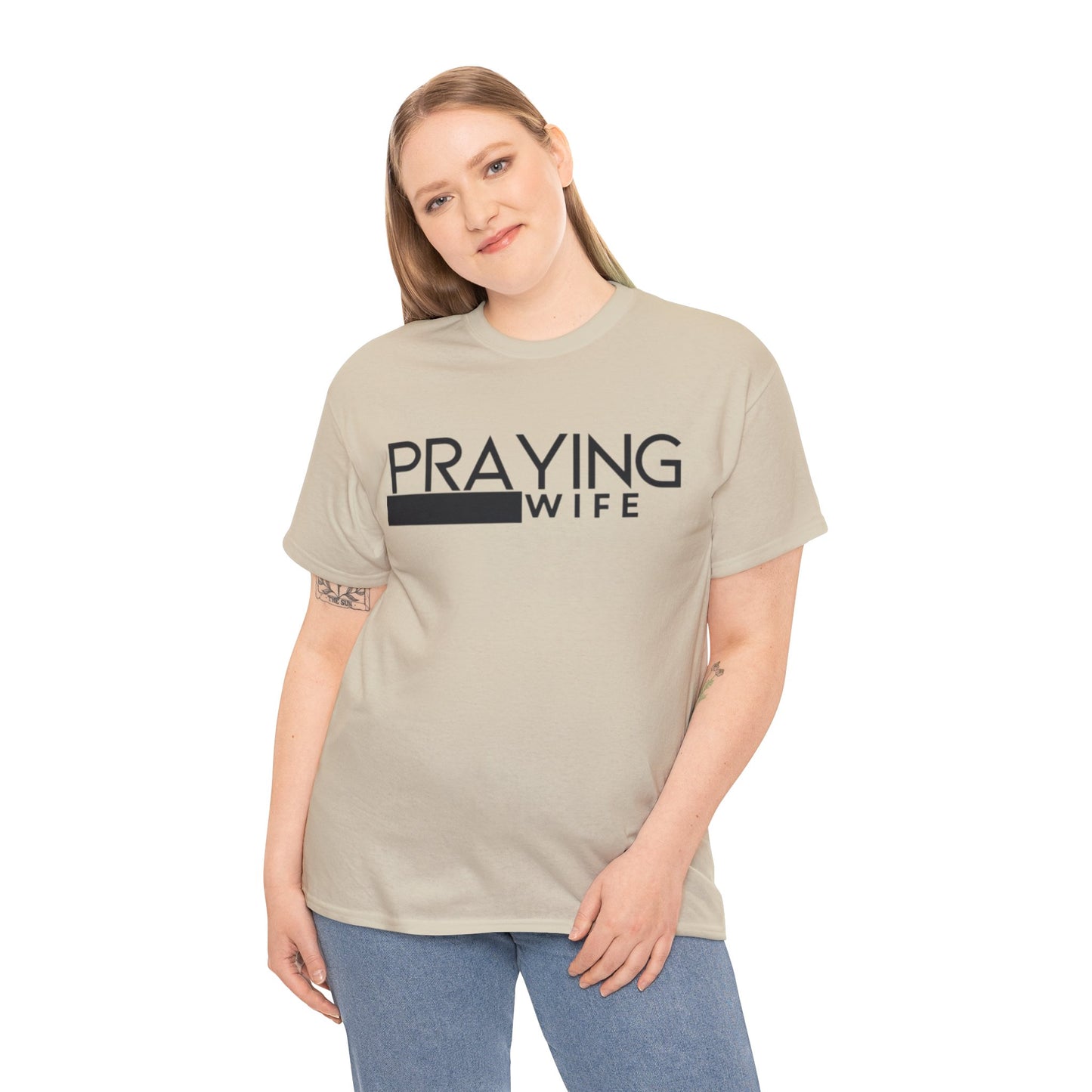 Praying Wife Unisex Heavy Cotton Tee