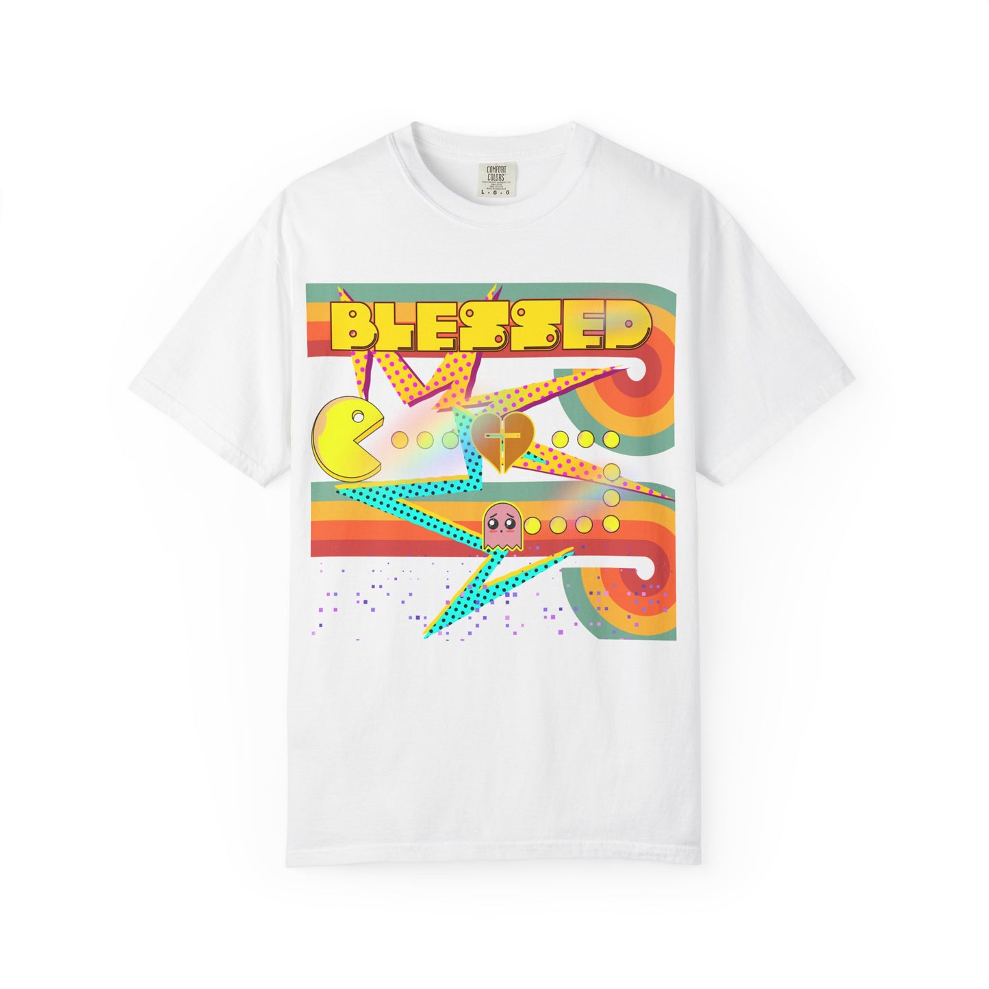 Retro Graphic T-Shirt, Blessed T-Shirt, Fun Casual Wear, Gift for Gamers, Vintage Style Tee