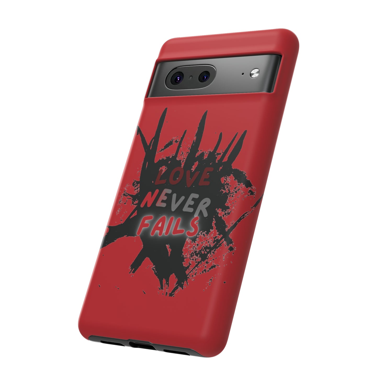 Love Never Fails Red Tough Cases