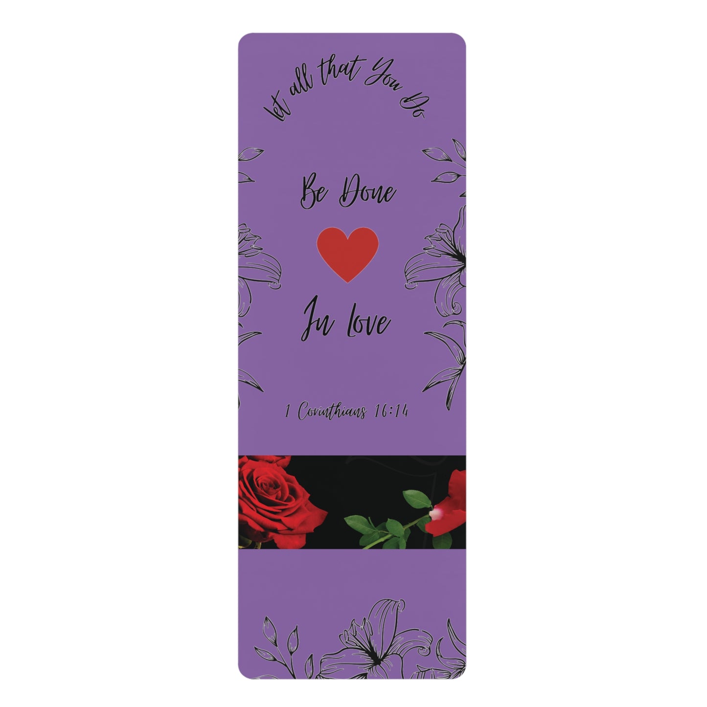 In Love Rubber Yoga Mat