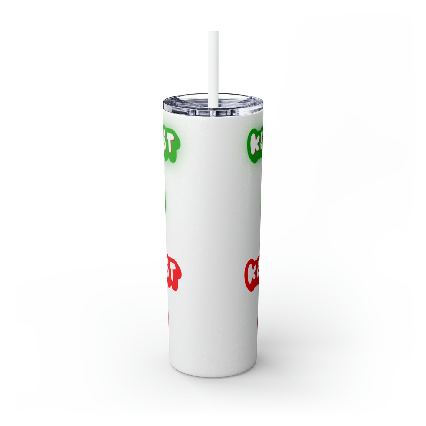 Keep Christ in Christmas Skinny Tumbler with Straw, 20oz