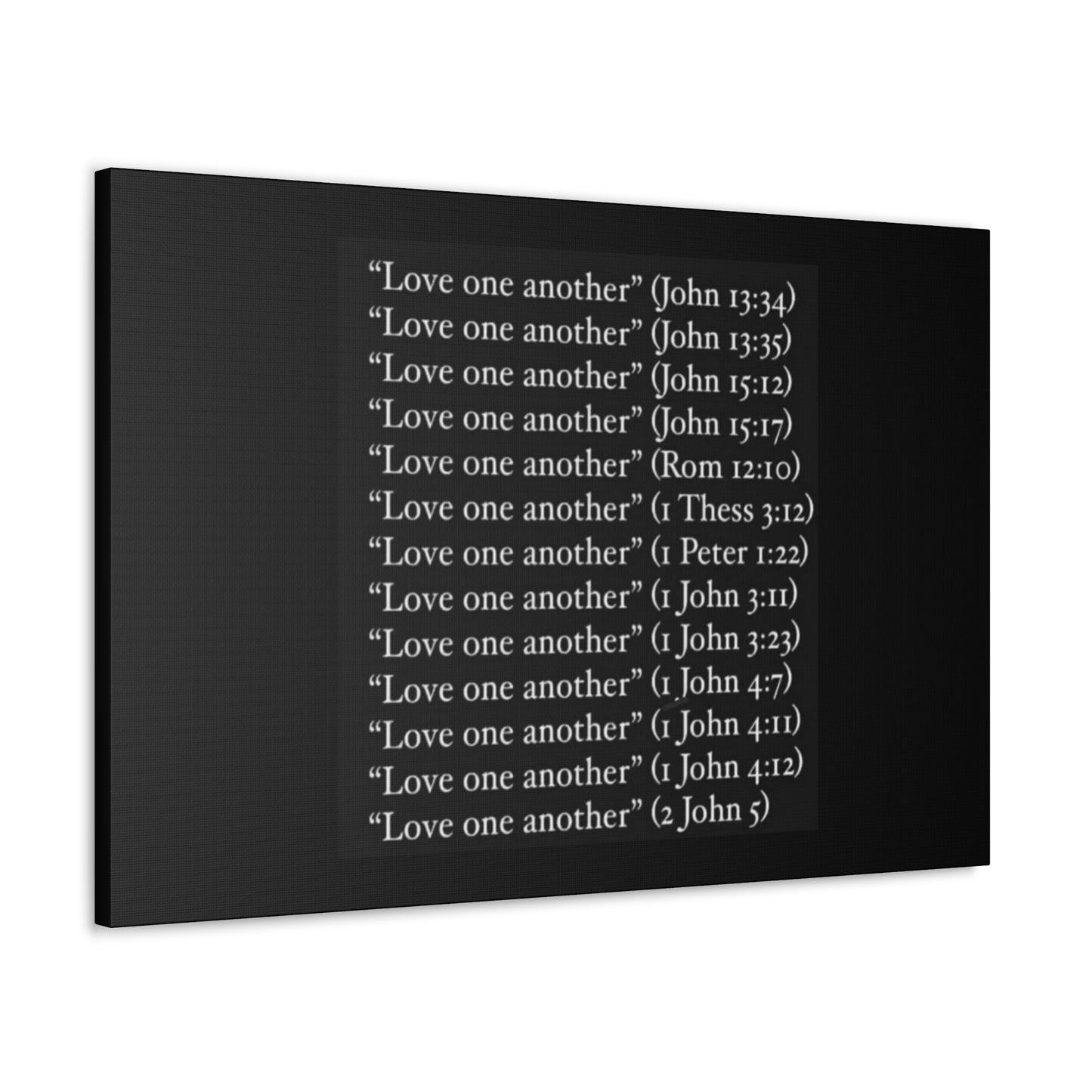 Love One Another Canvas Gallery Wraps