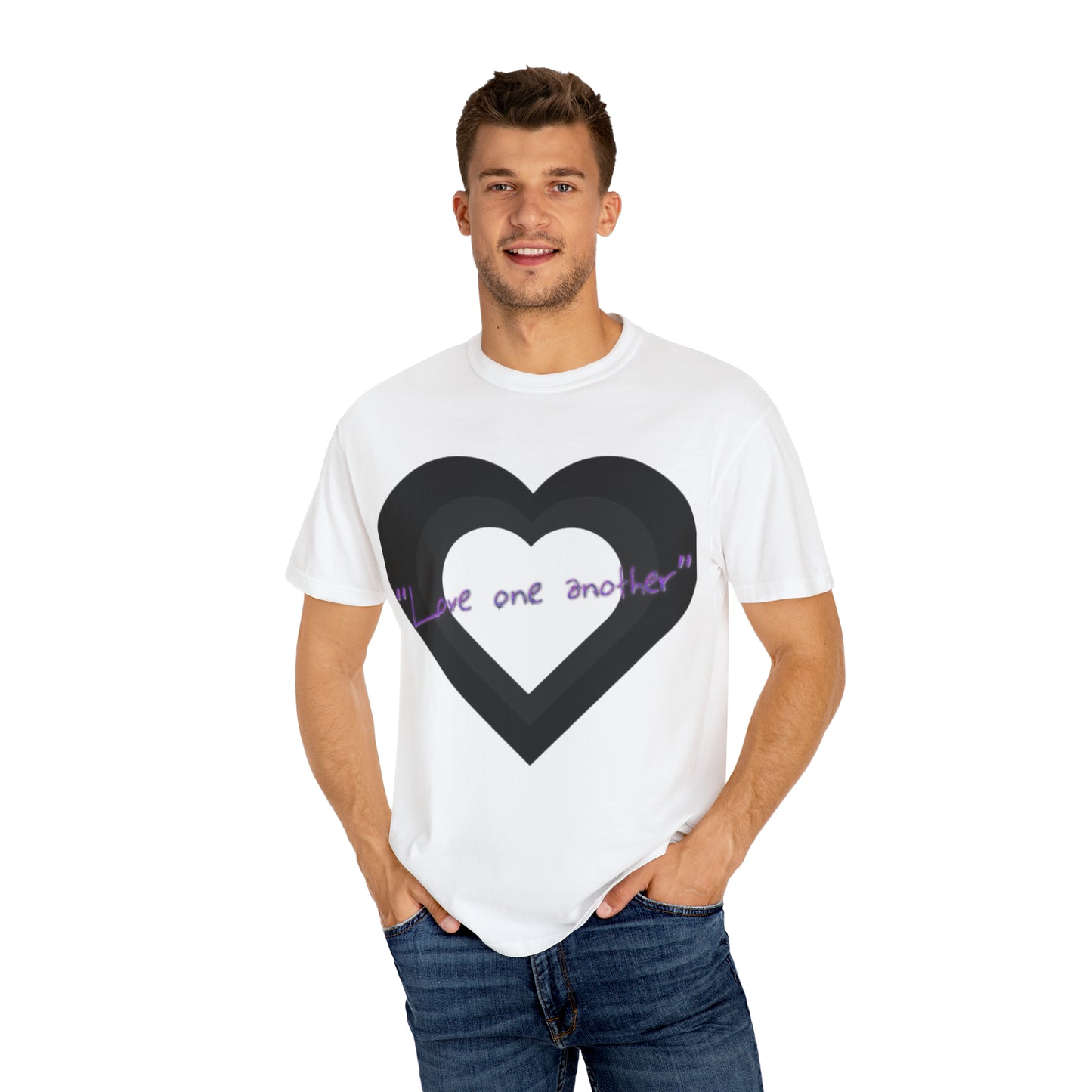 Love One Another Unisex Garment-Dyed T-shirt