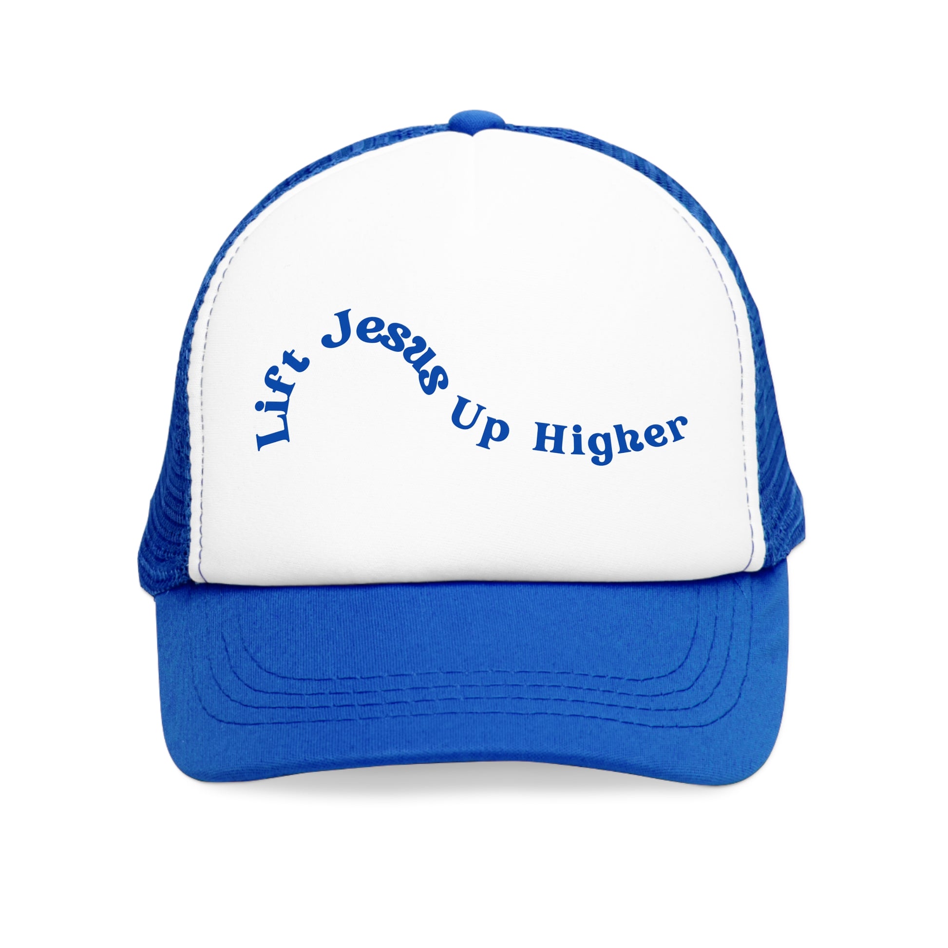 "Lift Jesus Mesh Cap - Embrace Faith with Stylish Headwear"