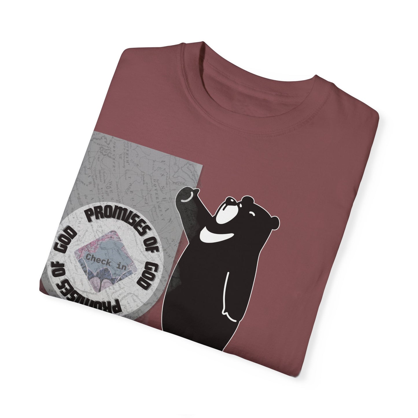 Seal of Promises of God Bear T-Shirt | Comfort Colors 1717 - Christian Graphic Tee