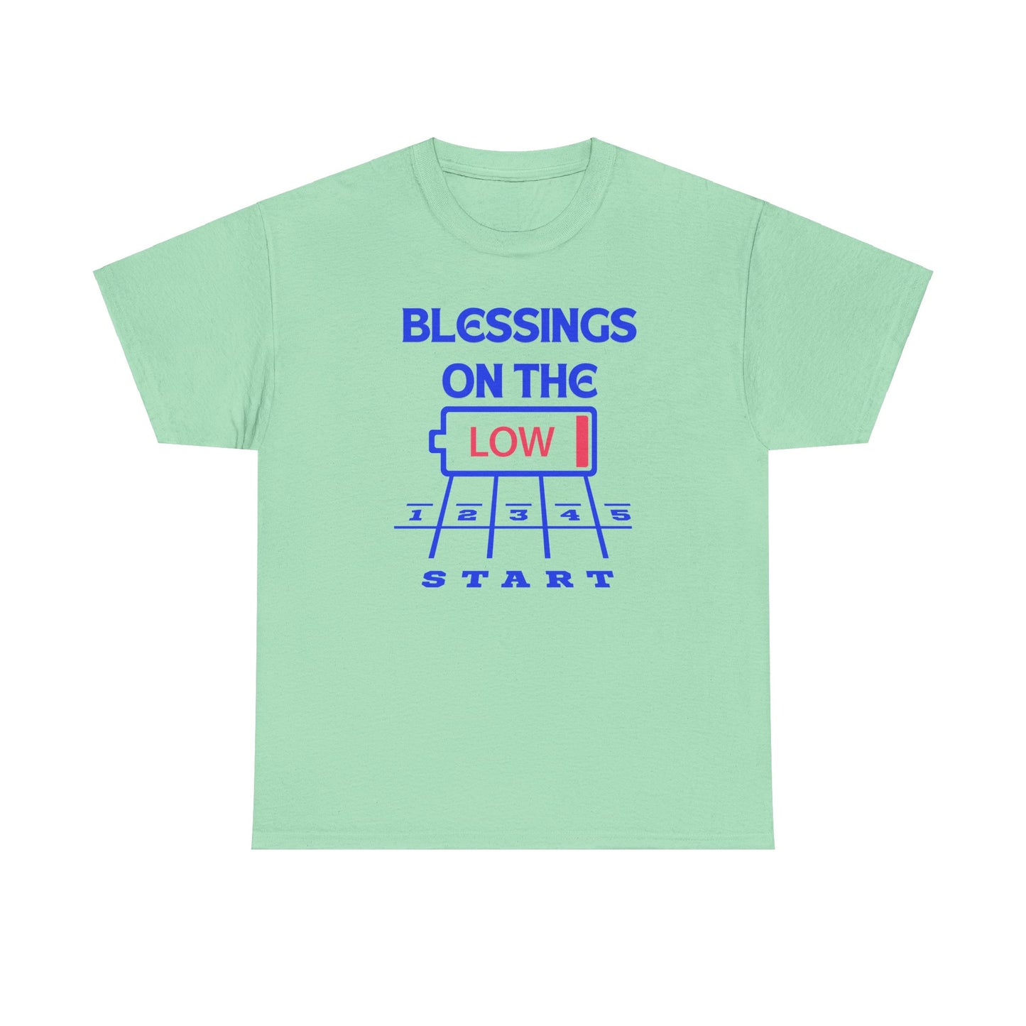 Blessings on The Low Unisex Heavy Cotton Tee