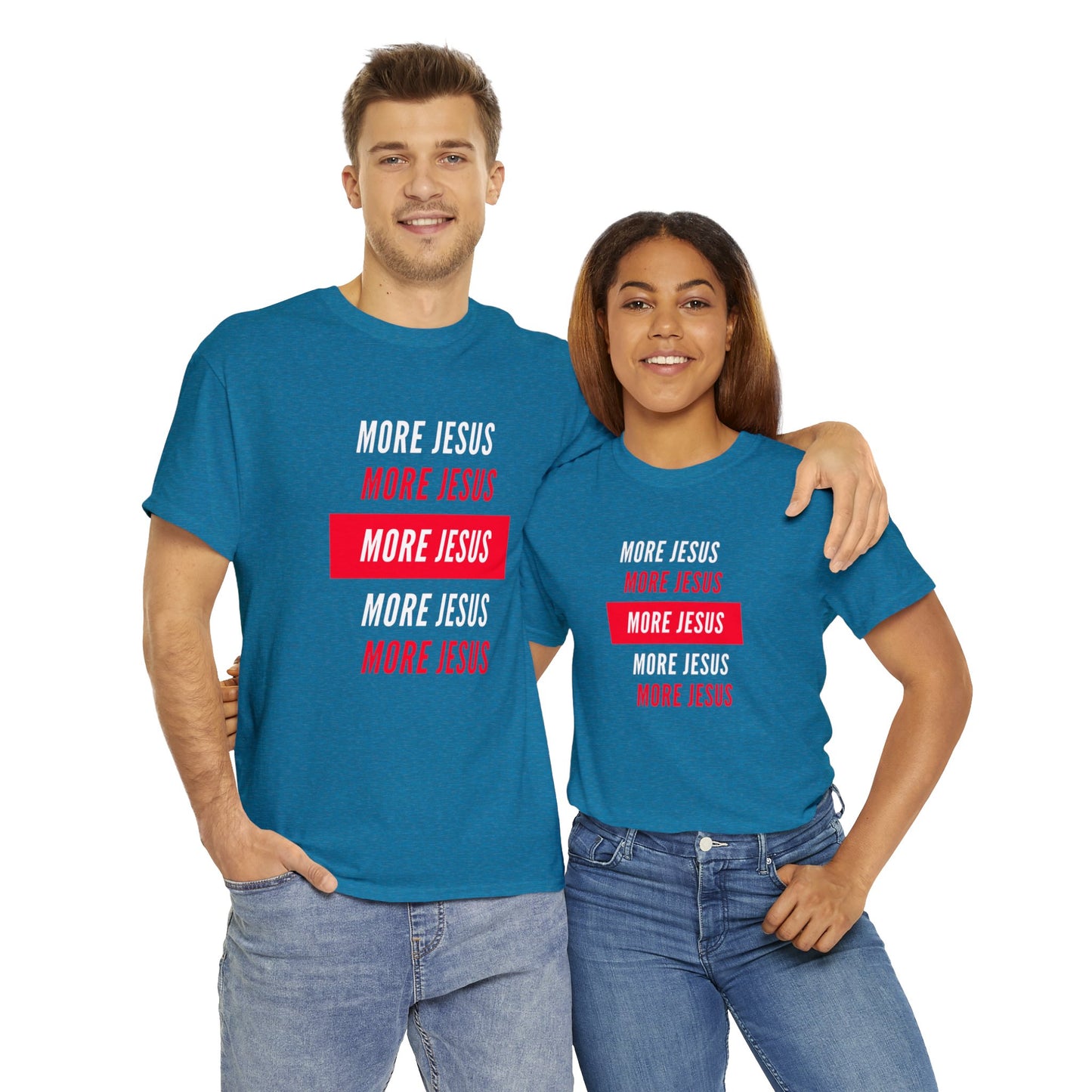 More Jesus Unisex Heavy Cotton Tee