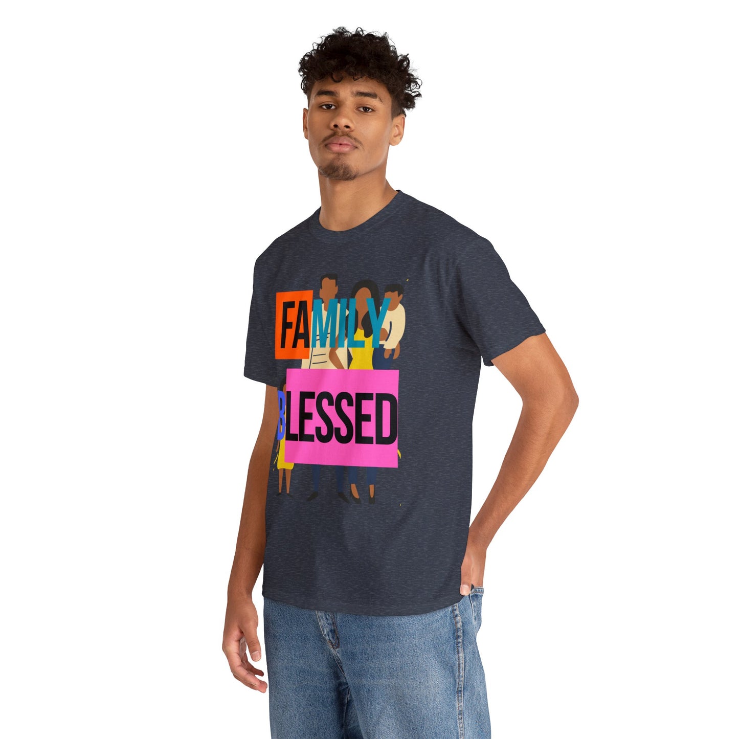 Family Blessed Unisex Heavy Cotton Tee